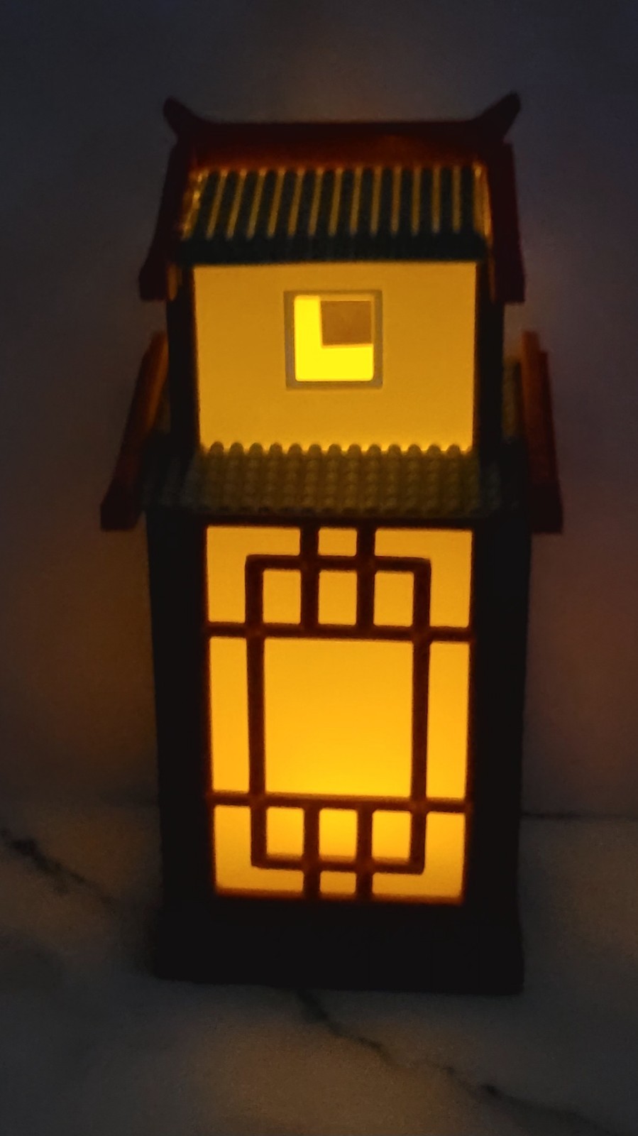 Asian house 3d printed tealight light up house
