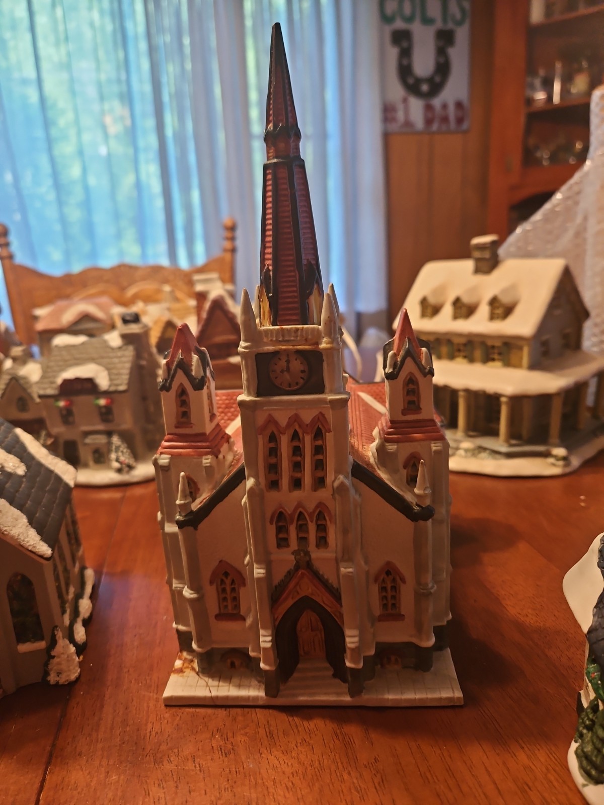 Lot of 7 Vintage Christmas Village Churches