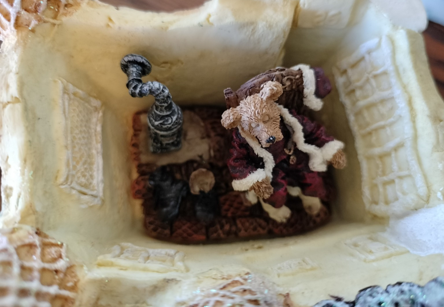 Vtg Boyds Bearly Built Villages Kringle’s Retreat Exclusive Edition With Figures