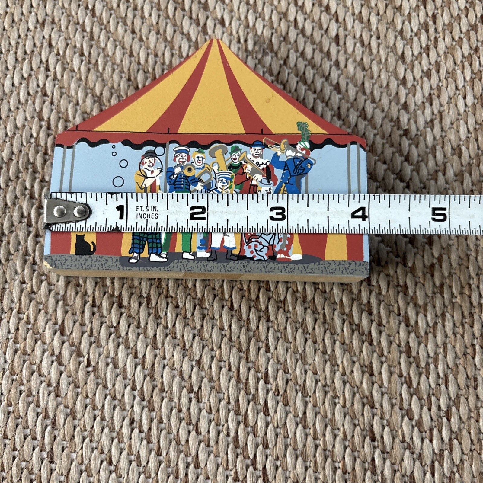 Cats Meow Circus Series Clowns Shelf Sitter Collectible Signed Faline 1998