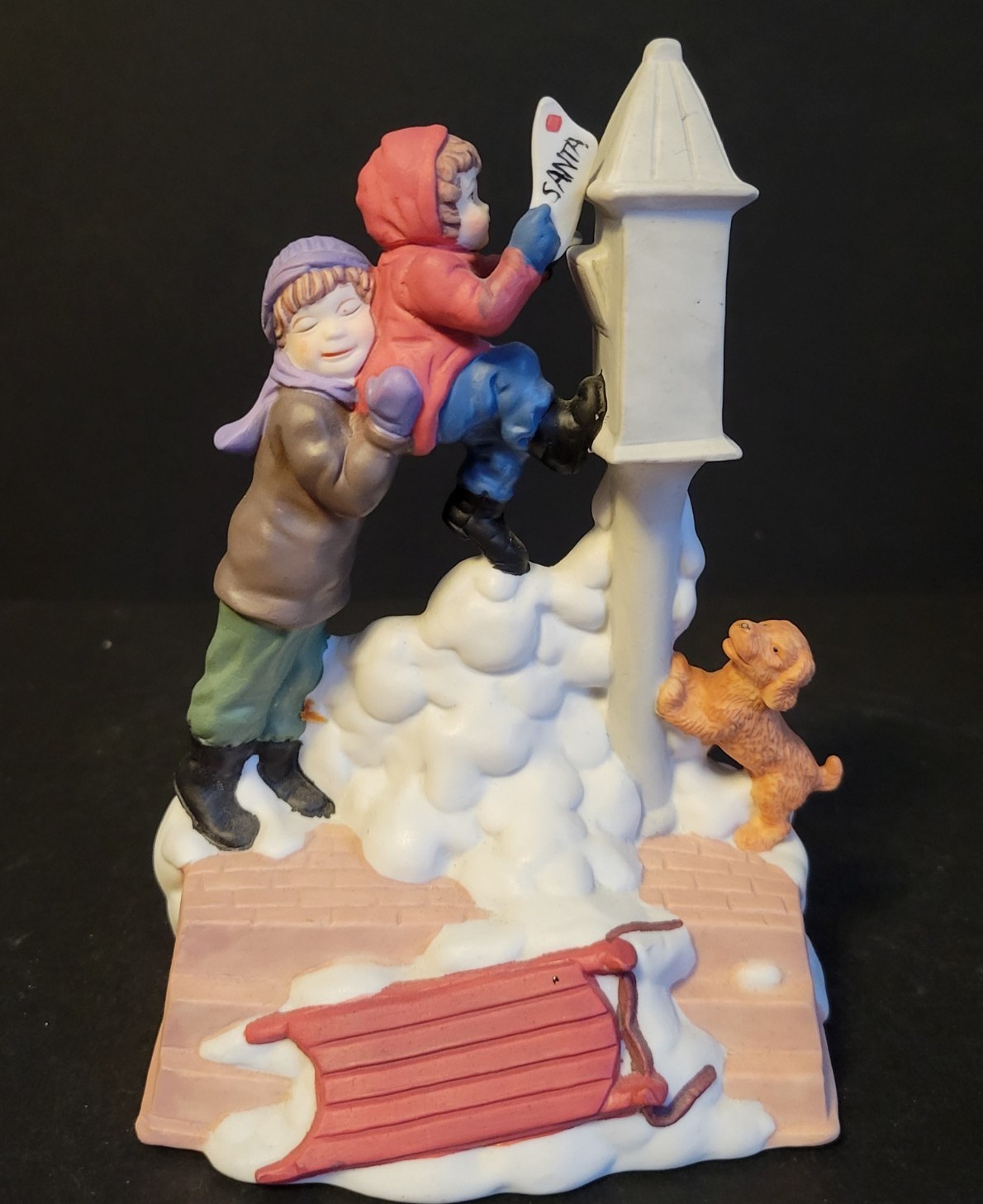 House Of Lloyd Christmas Letter to Santa 541152 Musical Music Box White