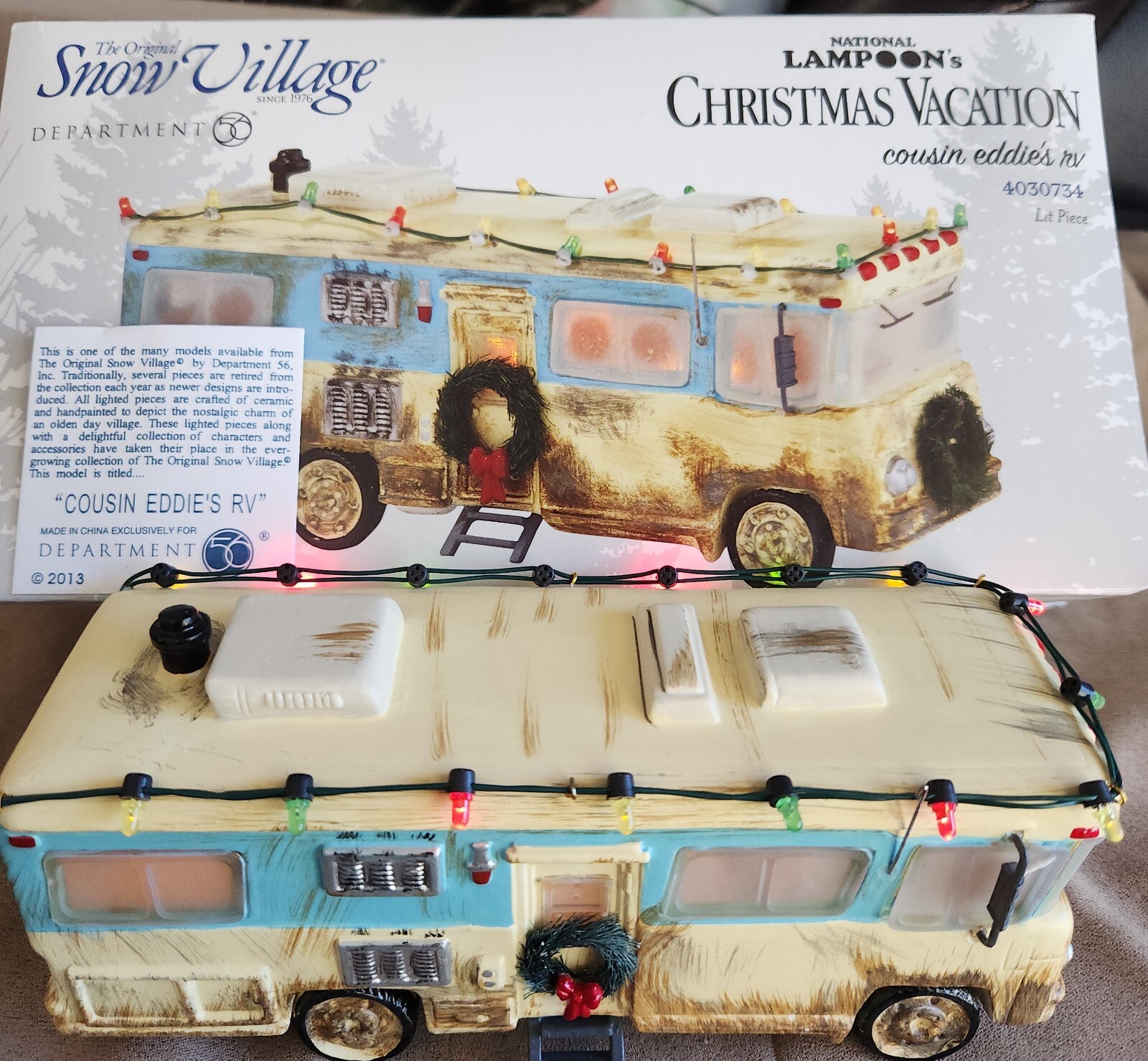 Cousin Eddie’s RV Christmas Vacation #4030734 Snow Vill Dept 56 -BUYER GUARANTEE