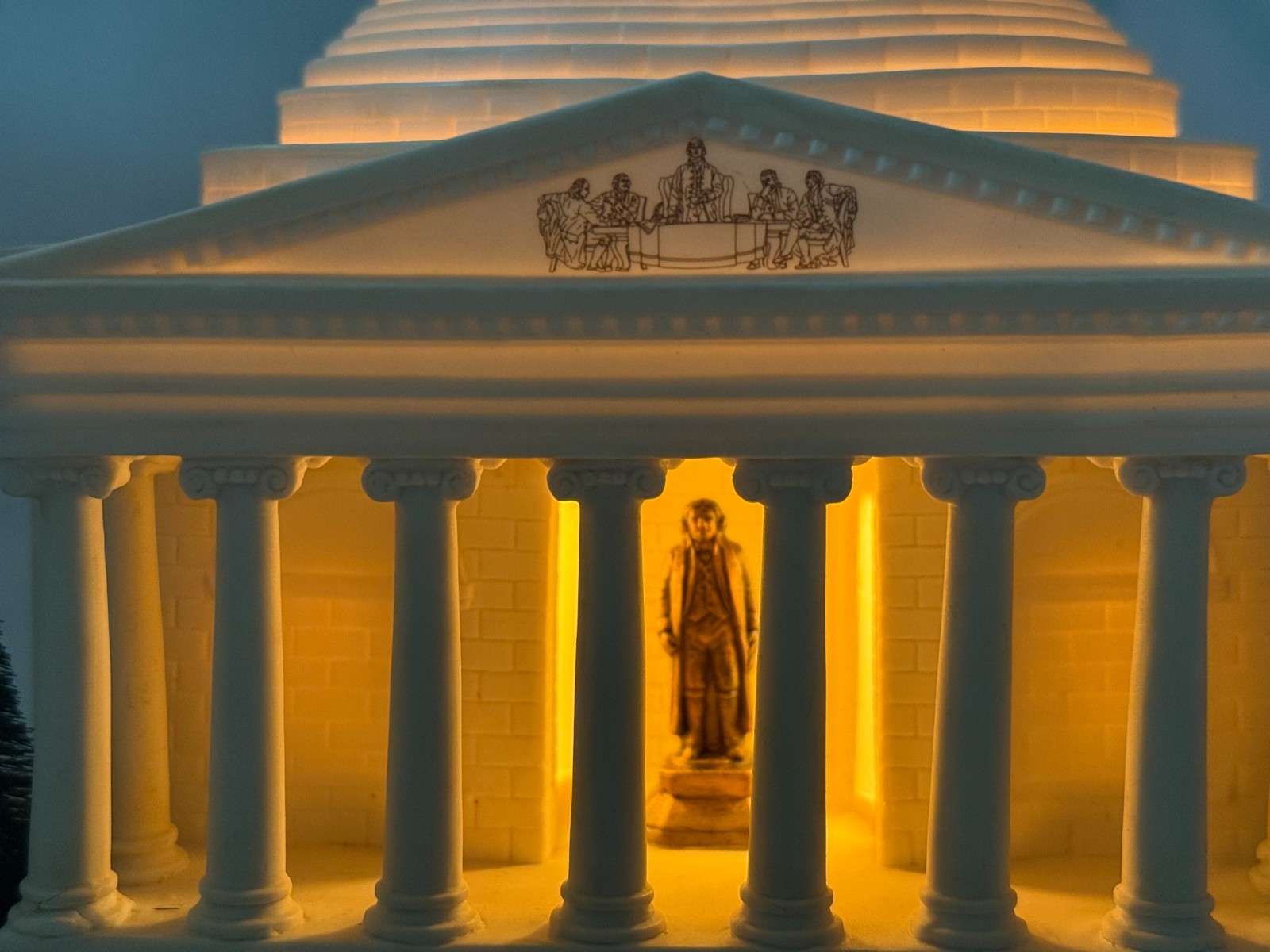 DEPT 56 AMERICAN PRIDE – JEFFERSON MEMORIAL 57704 WASHINGTON DC HISTORIC MINT