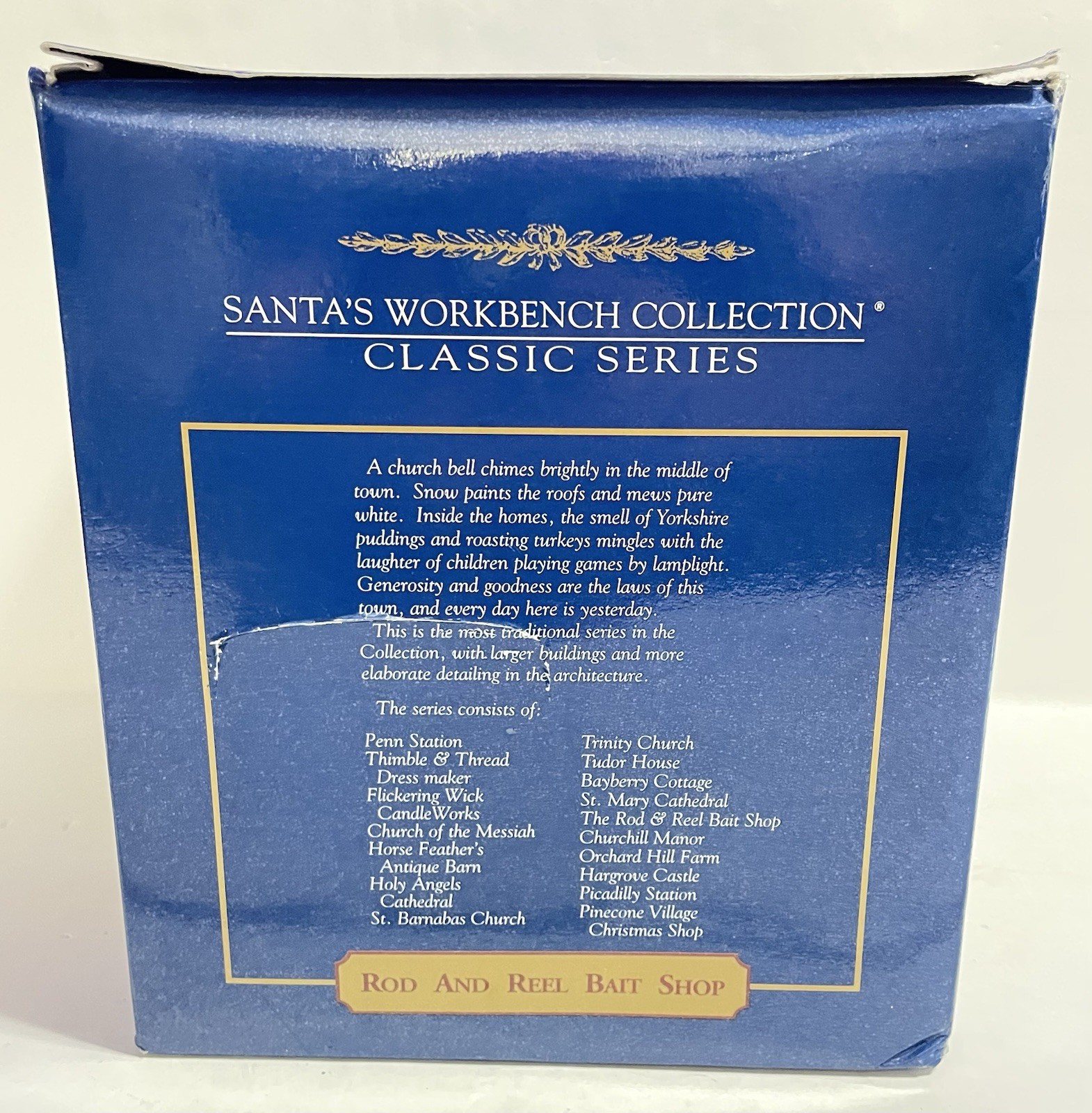 Vintage Santa’s Workbench Collection Classic Series Rod & Reel Bait Shop 1999