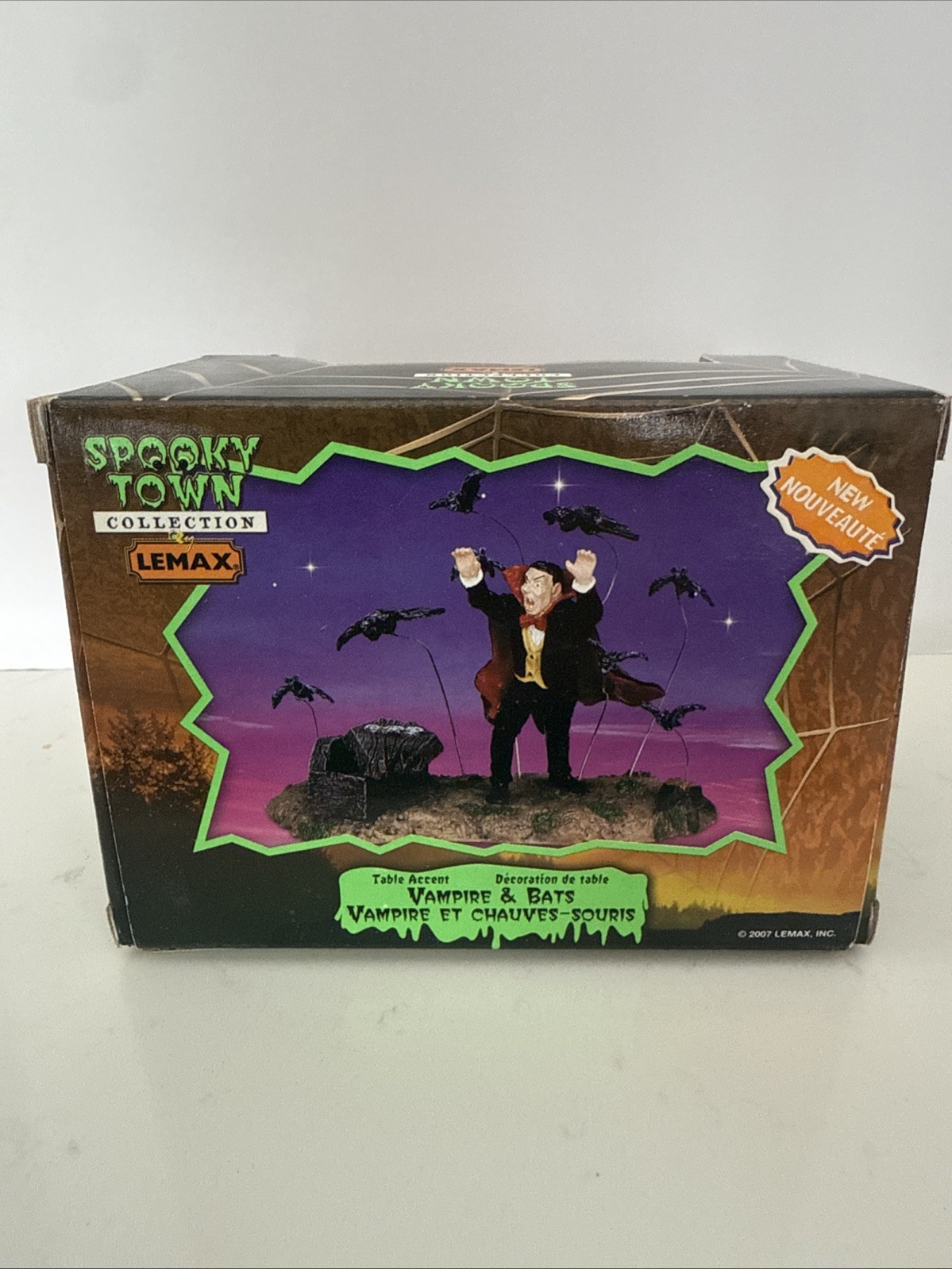 Lemax Spooky Town Vampire & Bats Table Accent Halloween Décor Retired 2007