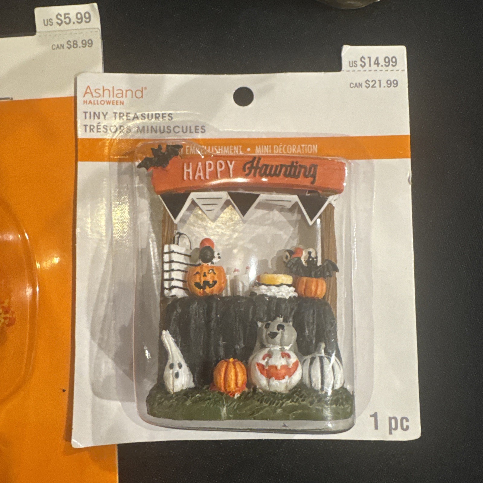 Michaels Ashland Tiny Treasures Halloween Miniature Village Accessory Lot 9pc