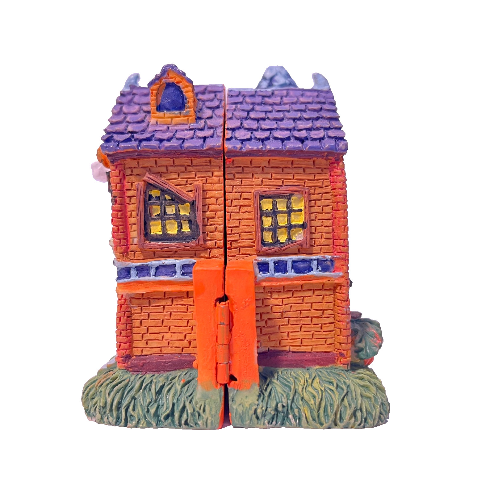 Vintage Halloween Miniature Houses (3) Open To Interior Spooky Scenes, HTF