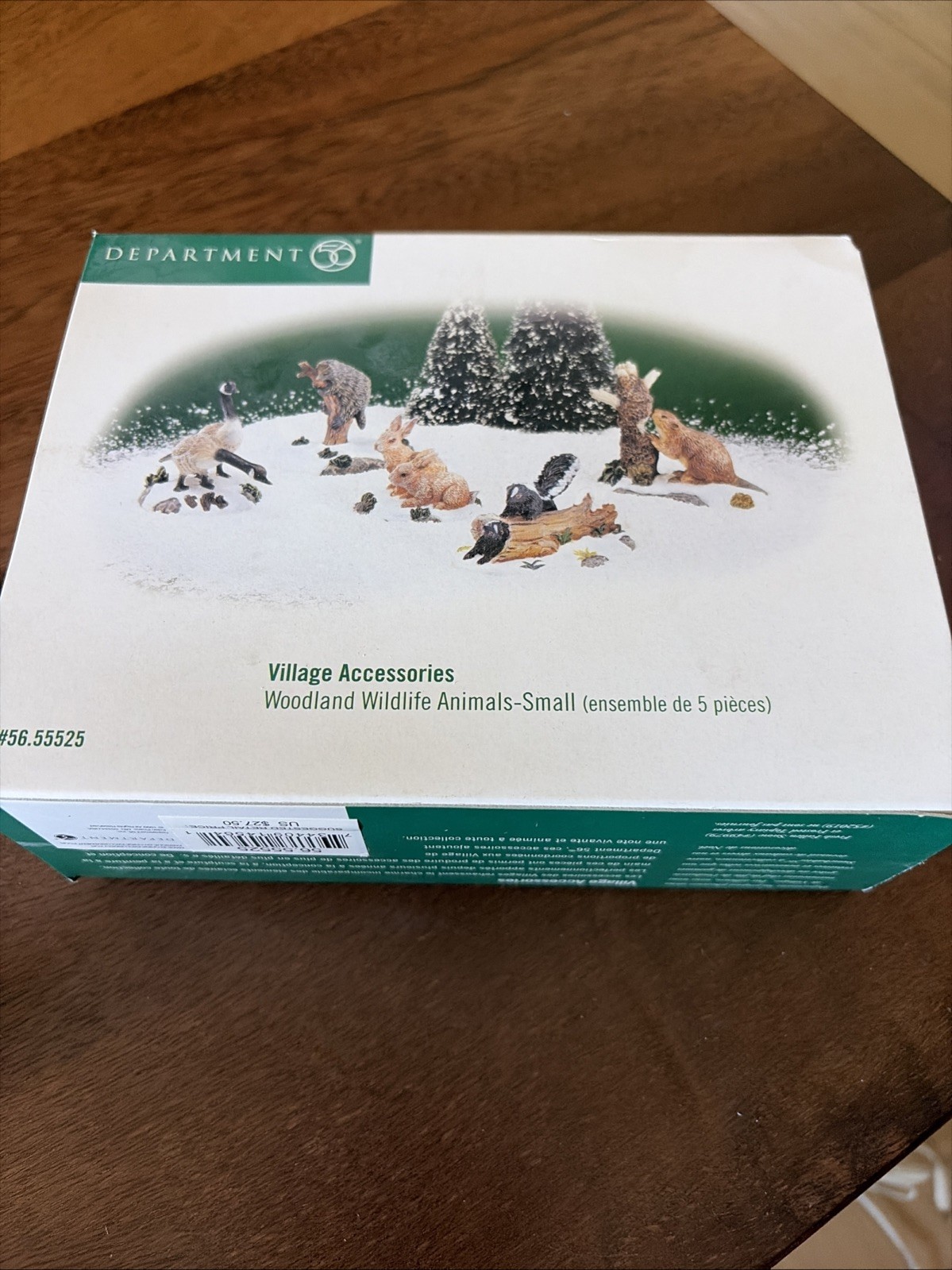 Department 56  Accessories WOODLAND WILDLIFE ANIMALS-Small (set of 5)  #55525