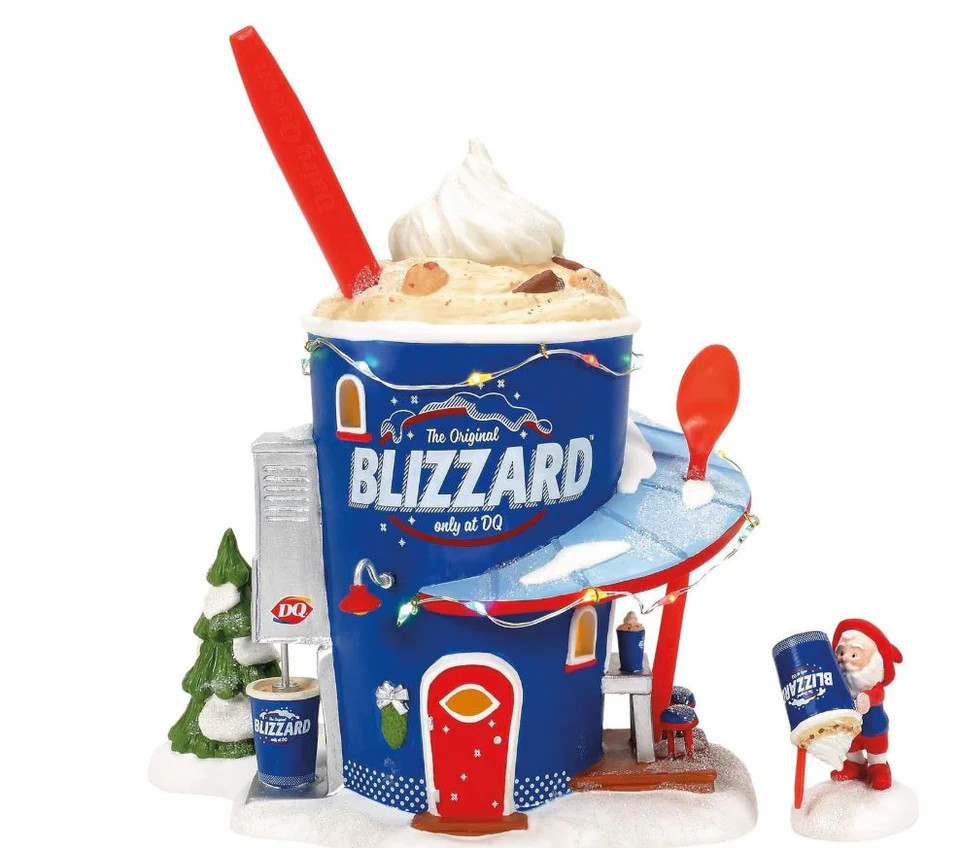 Dept 56 FORECASTING A BLIZZARD S/2 North Pole Village 6014532 BRAND NEW