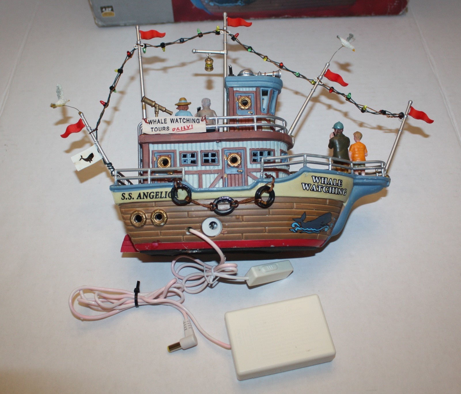 2007 Lemax lighted Whale Watching Boat battery operated exclusively at Michaels
