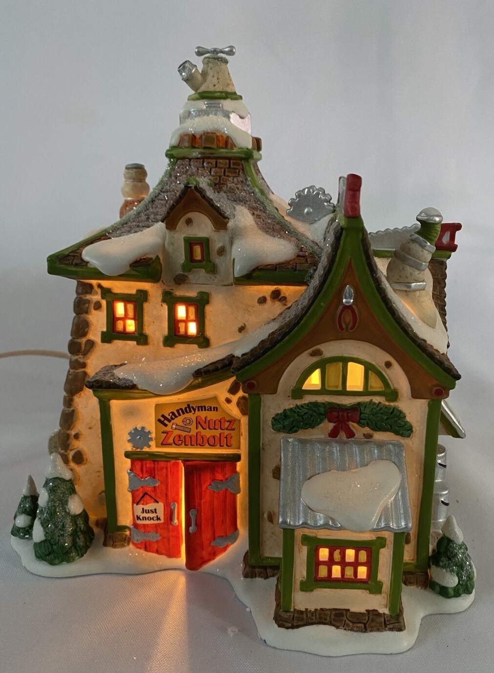 Department 56 Zenbolt’s Handyman Shop #808926 North Pole Retired Light Business