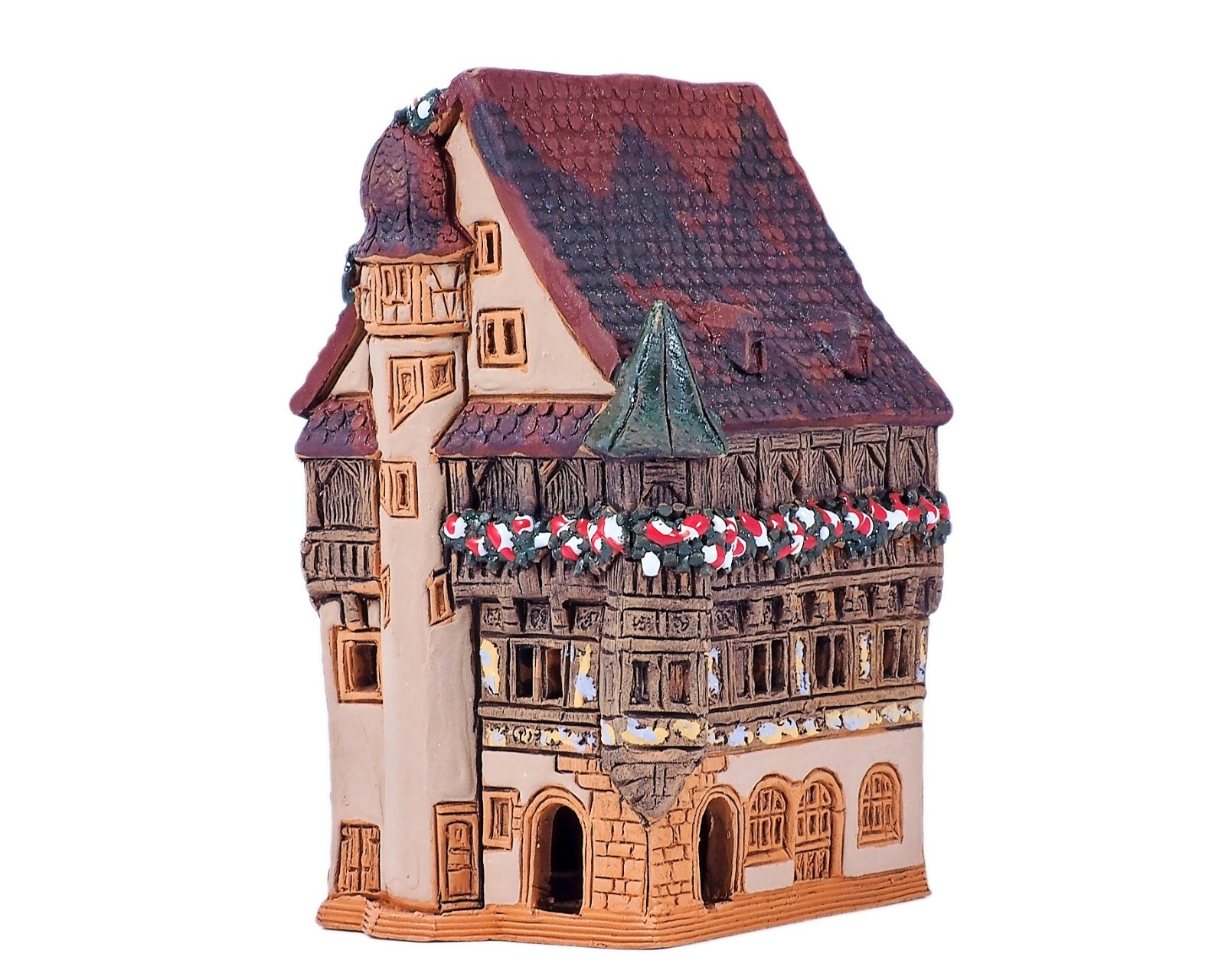 Ceramic Cone Incense Holder Pfister House in Colmar 10 cm © Midene