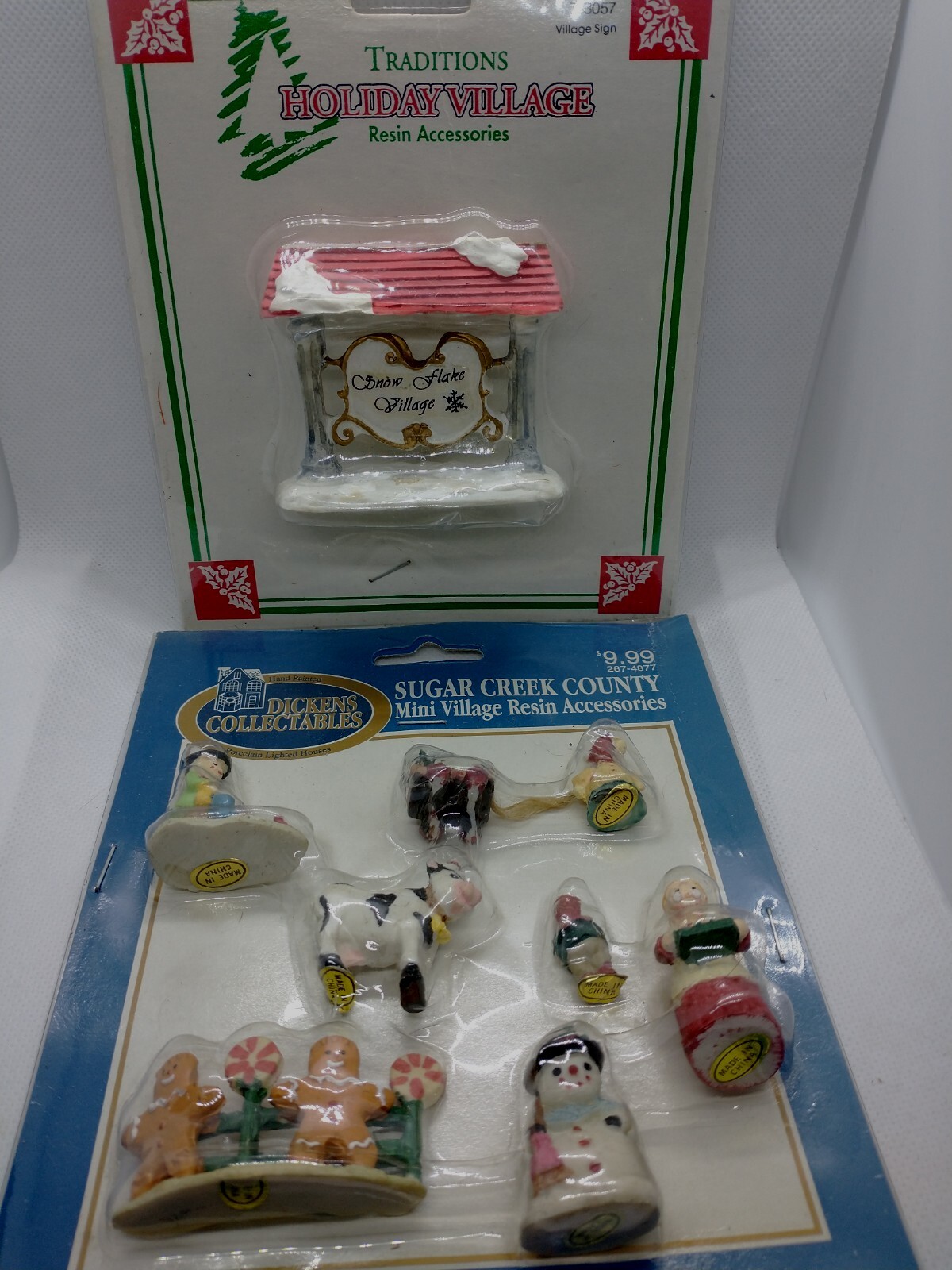 Dickens Collectables Sugar Creek County Mini Village Resin Accessories 1995