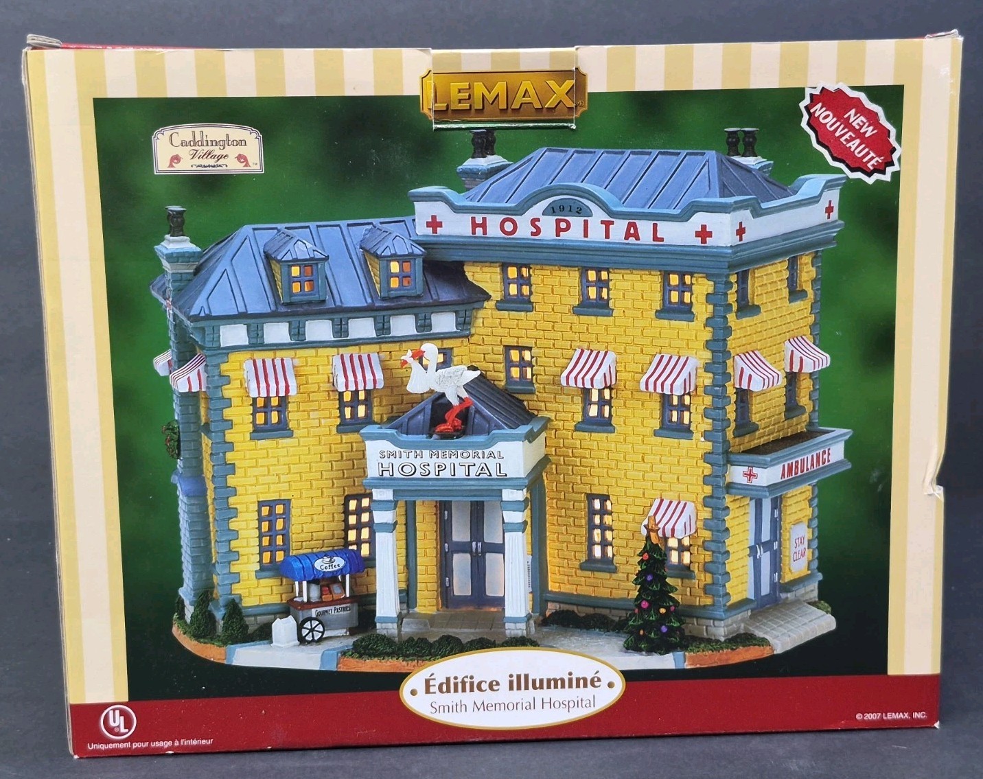 Lemax 75509 SMITH MEMORIAL HOSPITAL Building Christmas Village RETIRED