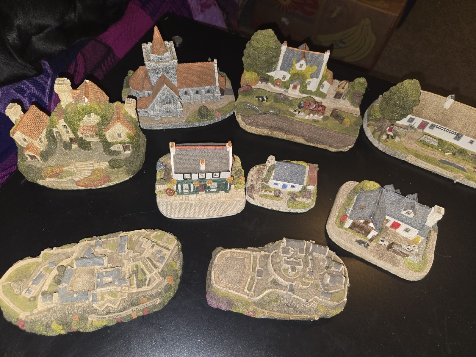Lilliput Lane Lot of 9 Miniature Cottages Castles Scotland Handmade Collectibles