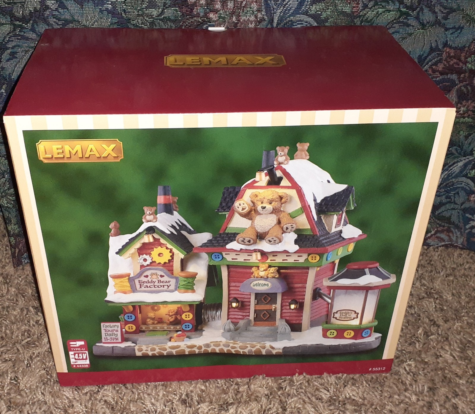 NEW 2025 LEMAX TEDDY BEAR FACTORY LIGHTED CHRISTMAS BUILDING #55312