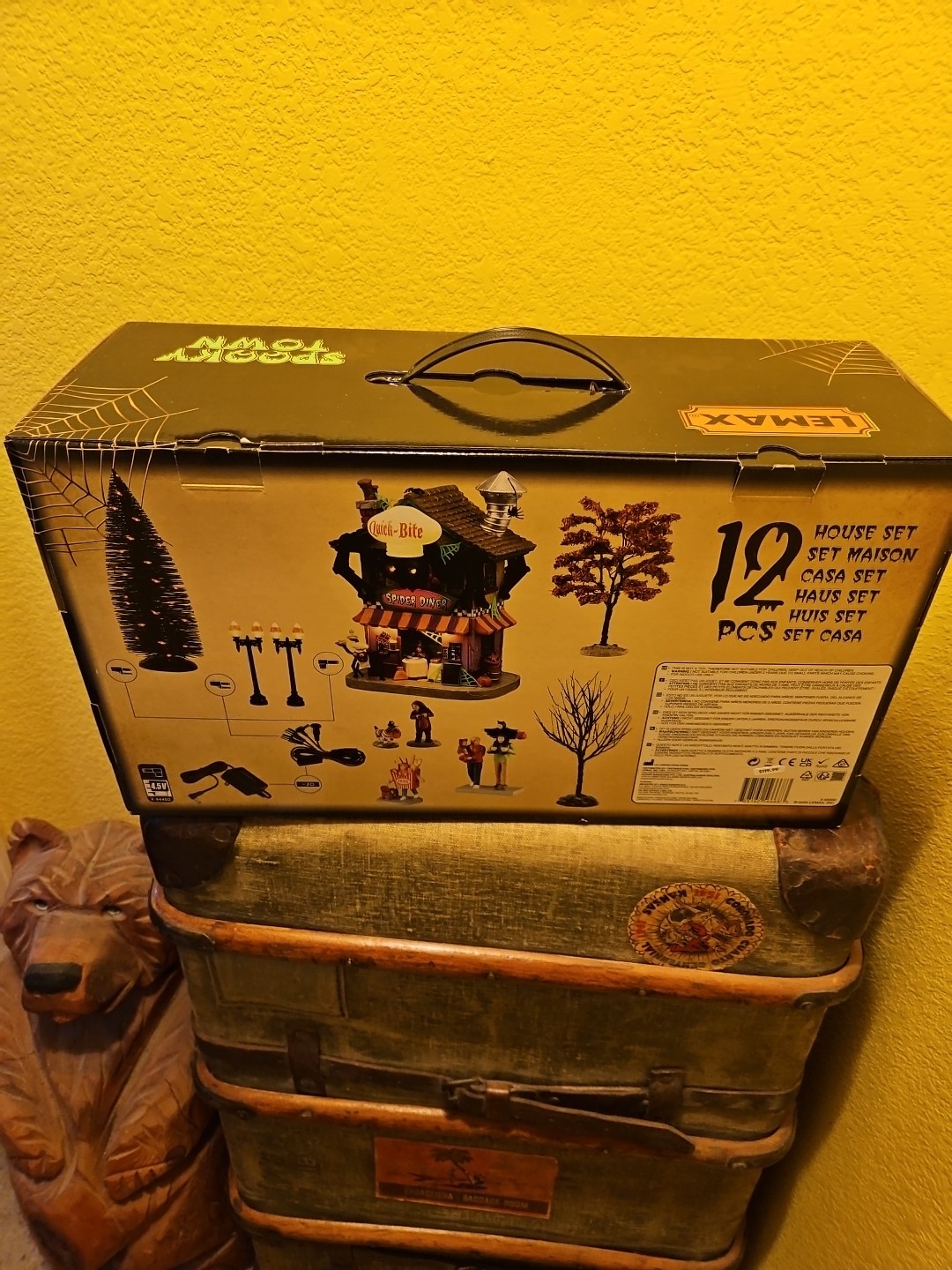 Lemax Spooky Town Halloween Quick Bite Spider Diner New In Box
