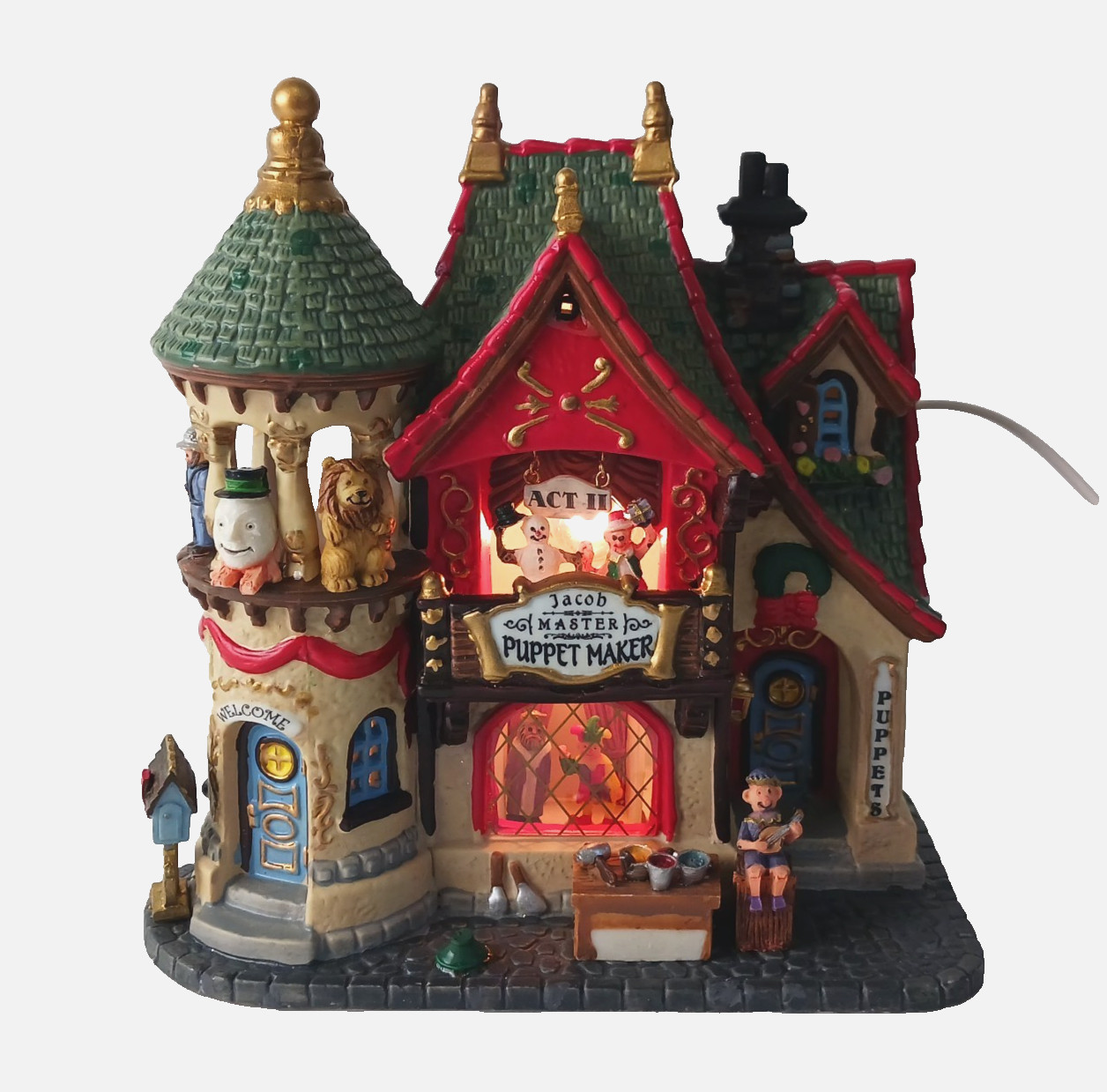 Lemax 2005 Puppet Maker Caddington Village Holidays & Seasons Lighted 55257 READ