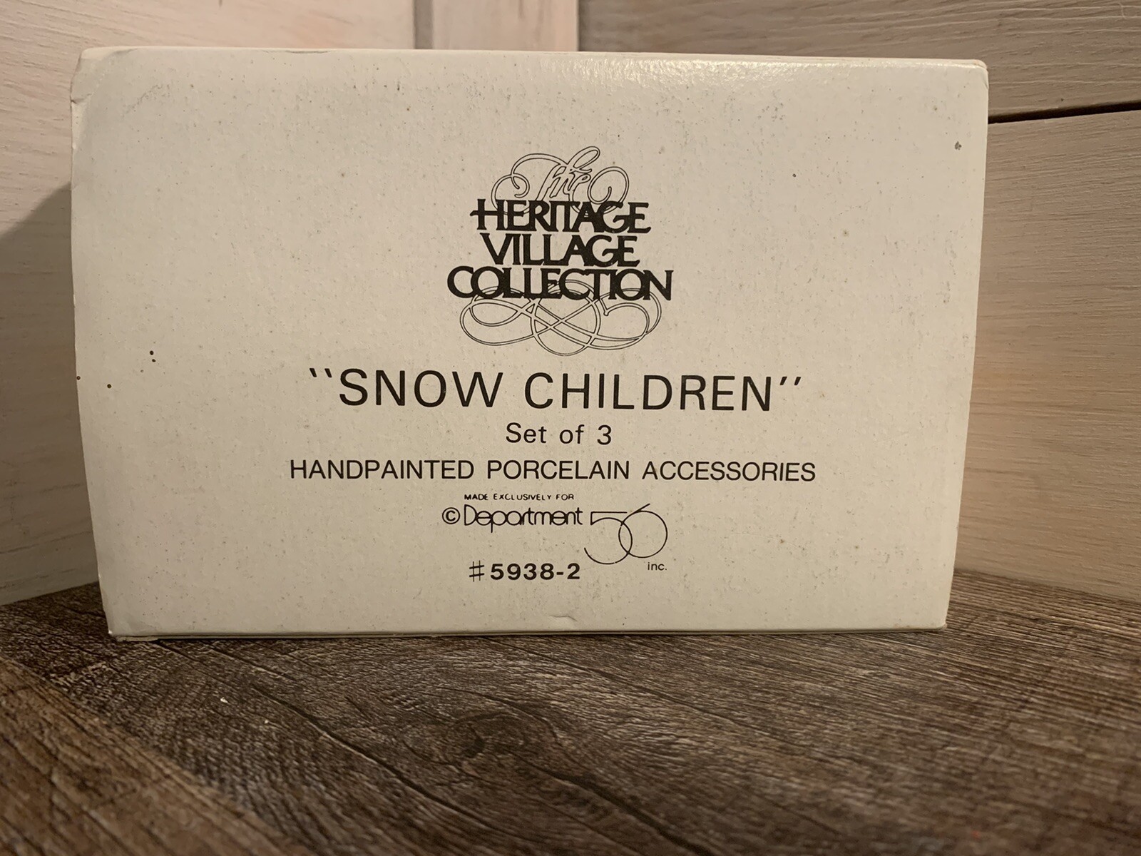 Dept 56 Heritage Village Collection “SNOW CHILDREN” (Set of 3) #5938-2