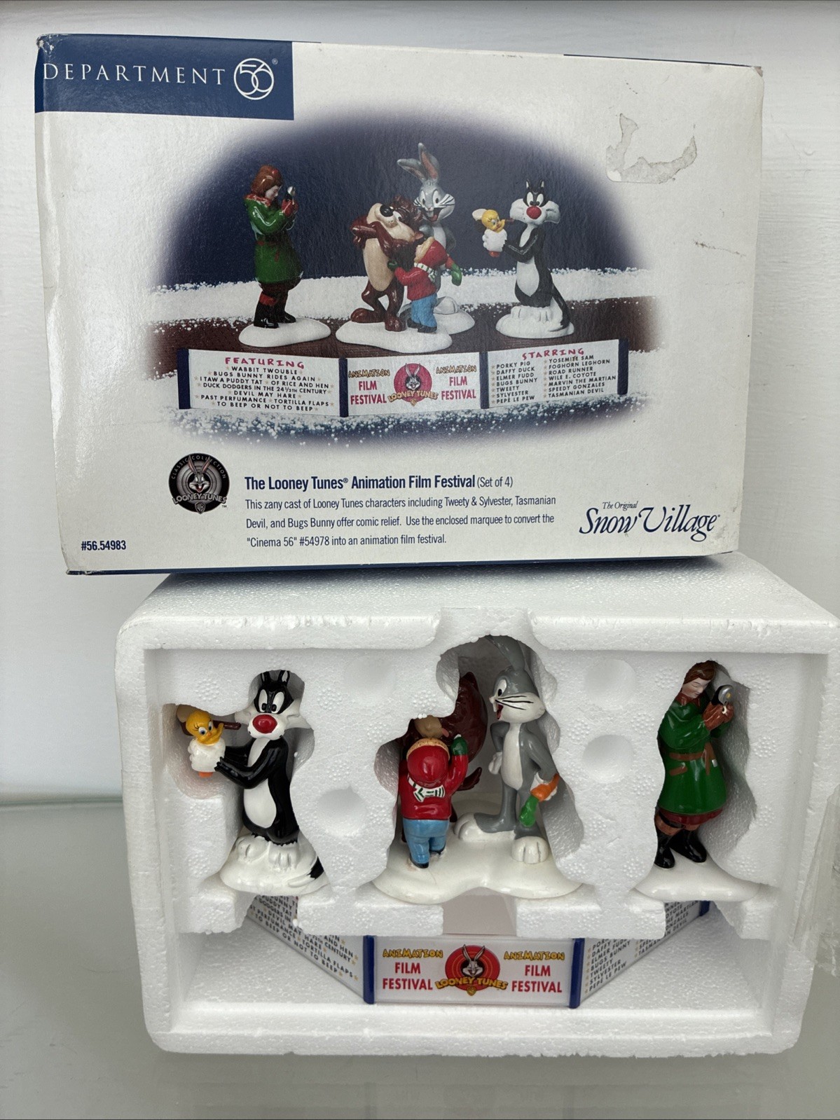 Dept 56 The Looney Tunes Animation Film Festival Snow Village 1999