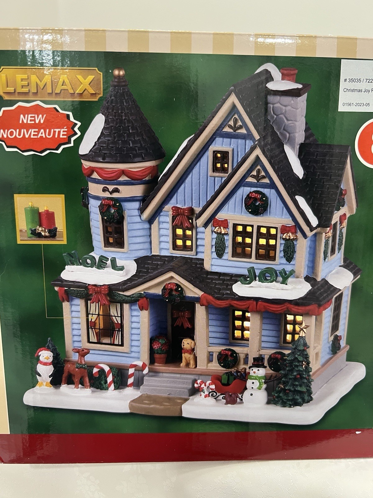 Lemax “Christmas Joy Residence” Porcelain Lighted Building 2023 Excellent & RARE
