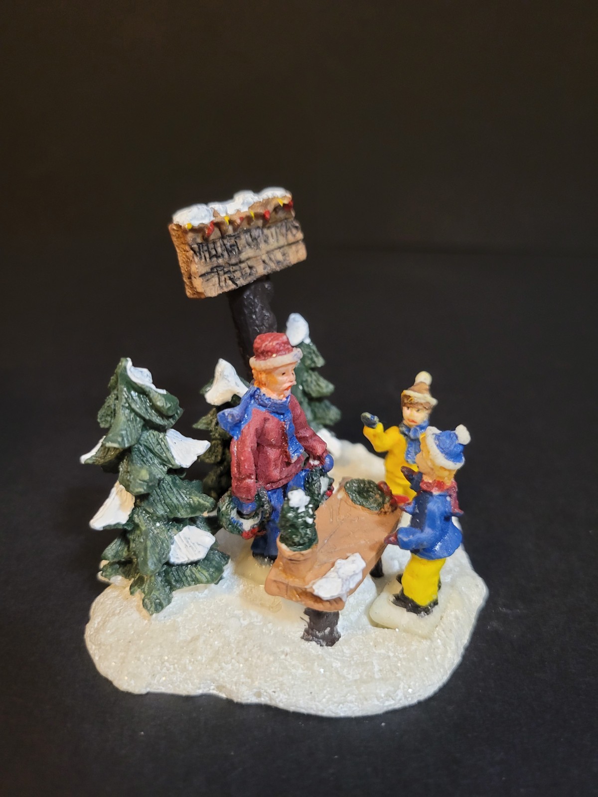 Holiday Time Santas Workbench Christmas Village Tree Lot Sale Seller Vendor