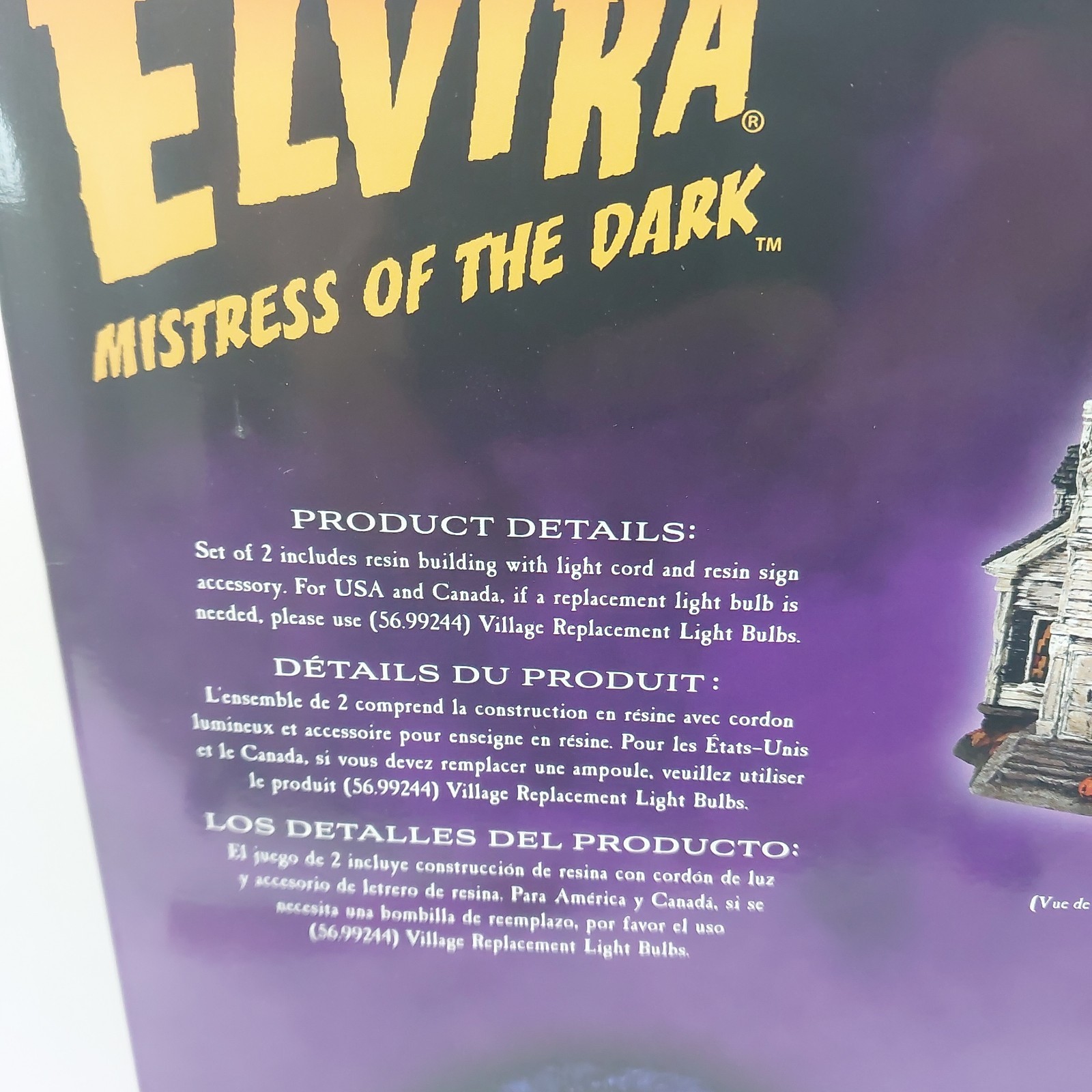 DEPT 56 ELVIRA THE FALLEN CHURCH OF FALLWELL VILLAGE 6013669