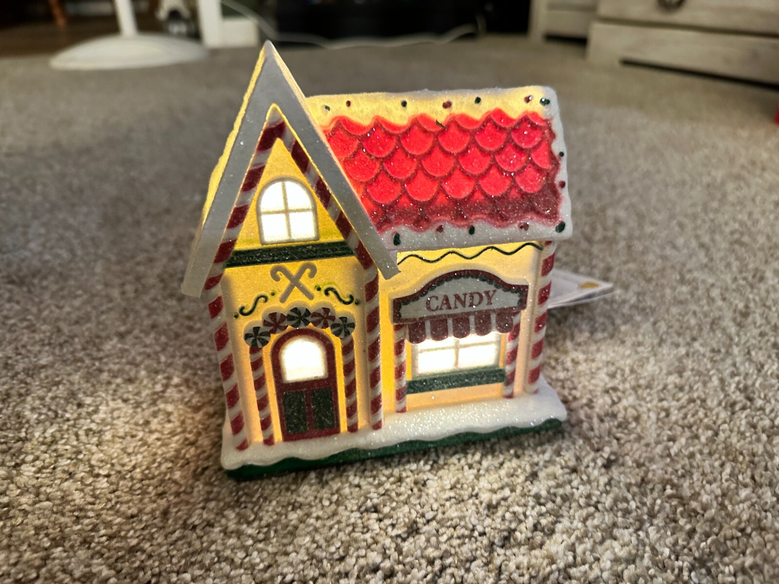 Target Bullseye Playground Light Up CANDY SHOP Christmas Village Piece 2024 NEW!