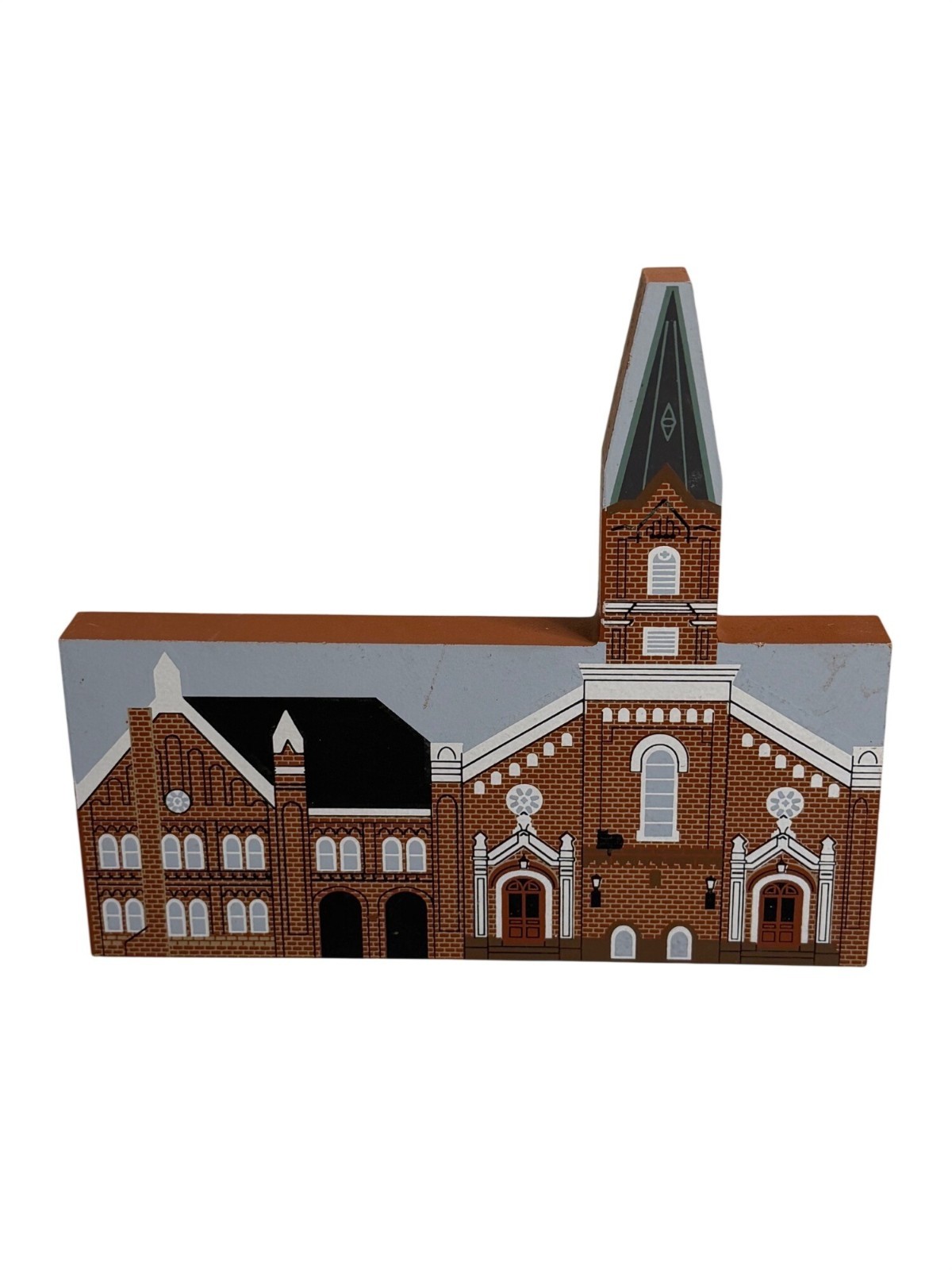 VTG 1993 The Cat’s Meow First Presbyterian Church Wood Shelf Sitter Collectible