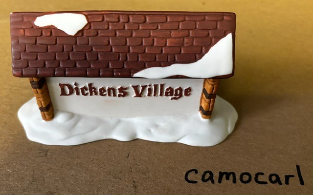 Dickens Village Sign Dept 56 Village Series 65692