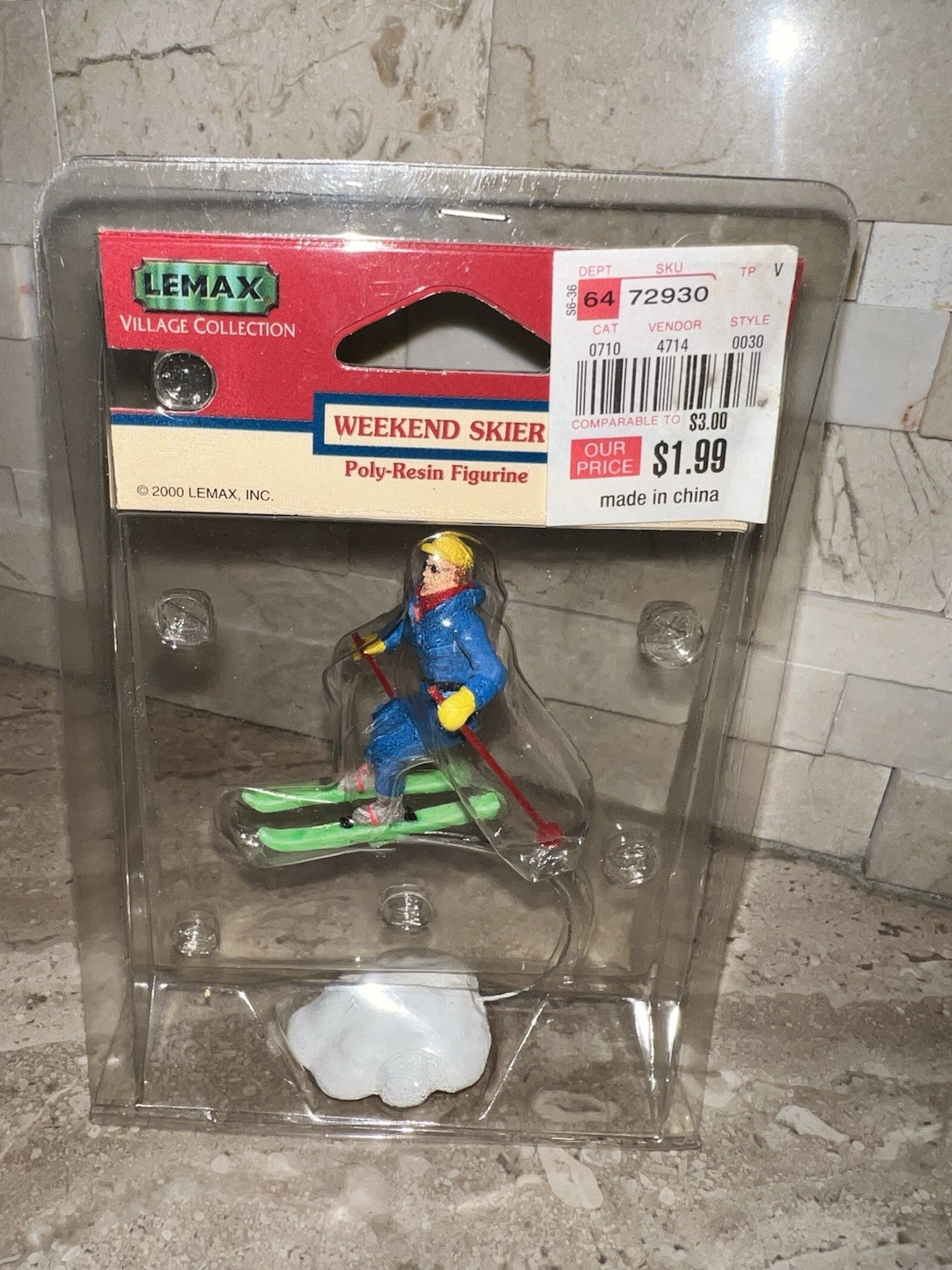 Lemax Christmas Village Weekend Skier Figure