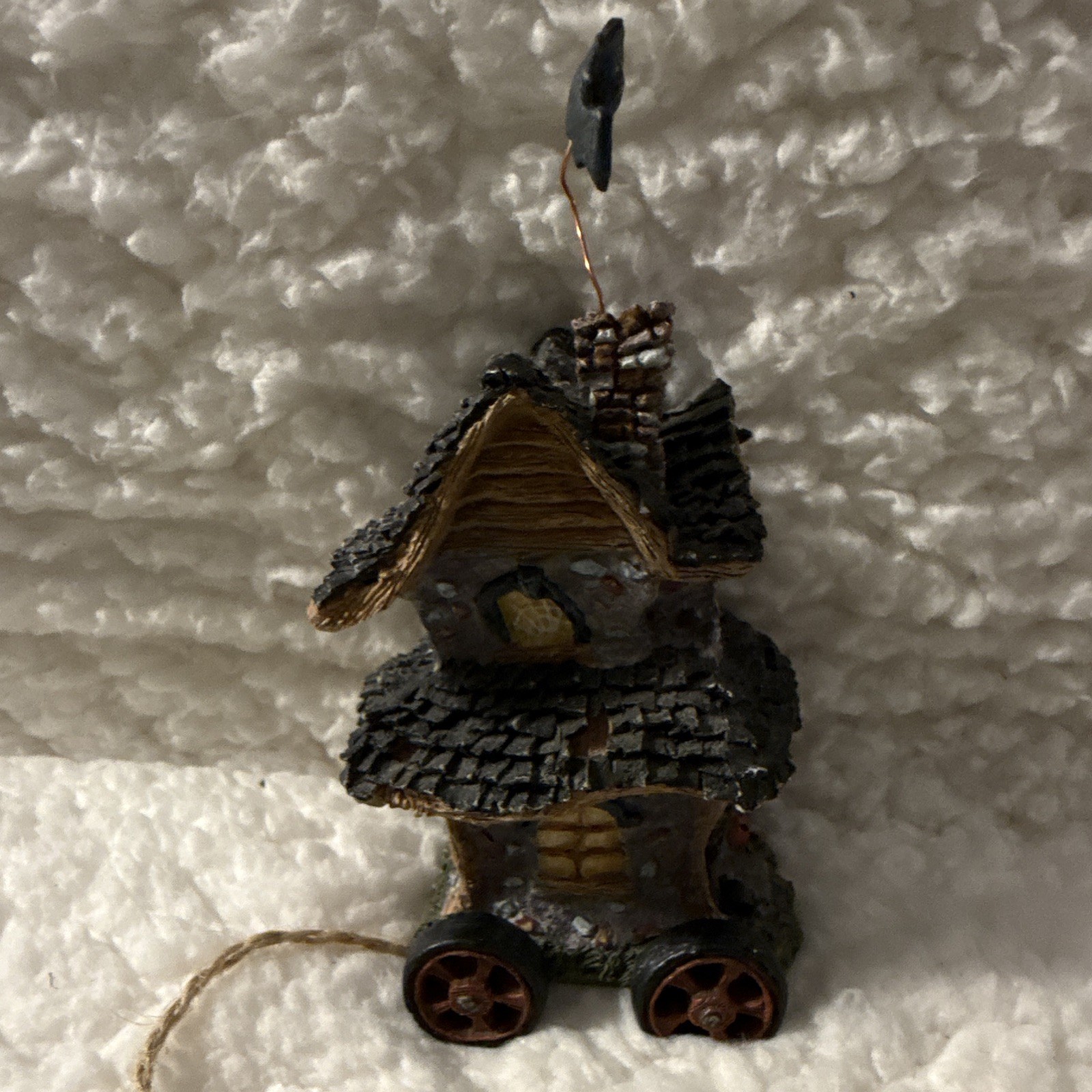 Boyd’s Halloween Haunted House on Wheels Village House, Resin Hand Painted, 2005