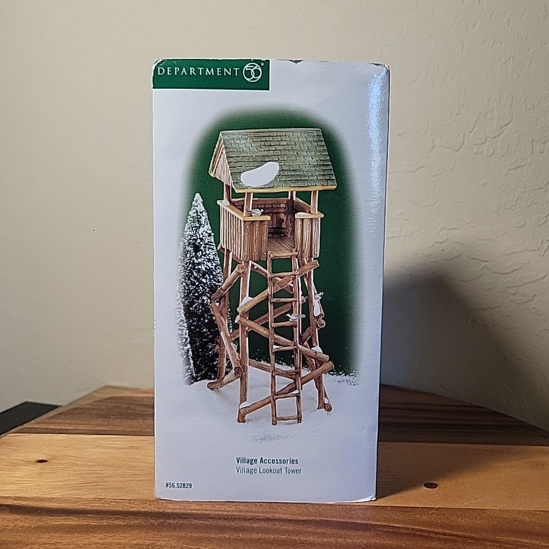 Dept 56 Village Lookout ~ Decorative Tower Christmas Village Accessory #56.52829