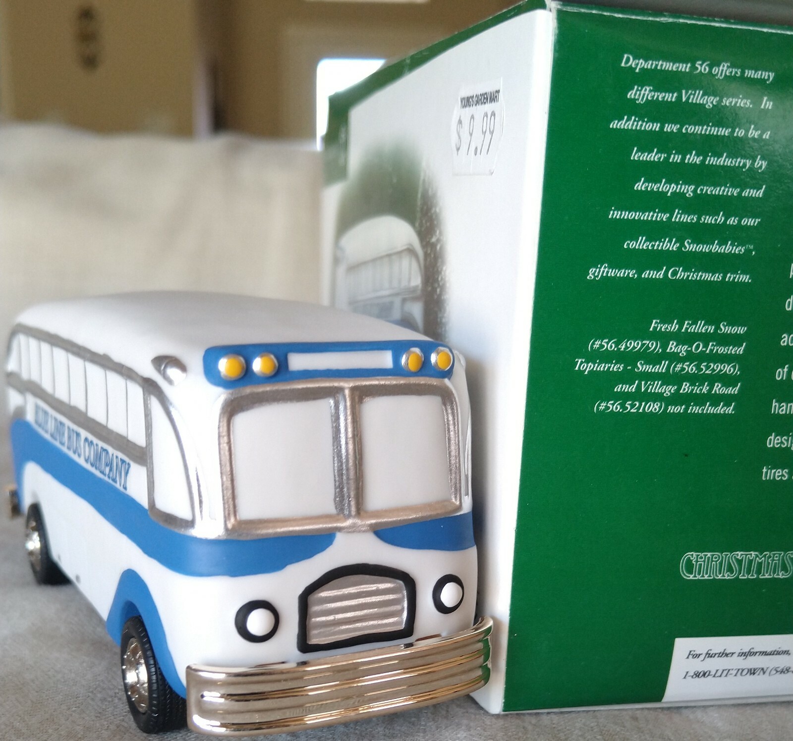 Blue Line Bus #59411 Department 56 Christmas In The City – BUYER GUARANTEE