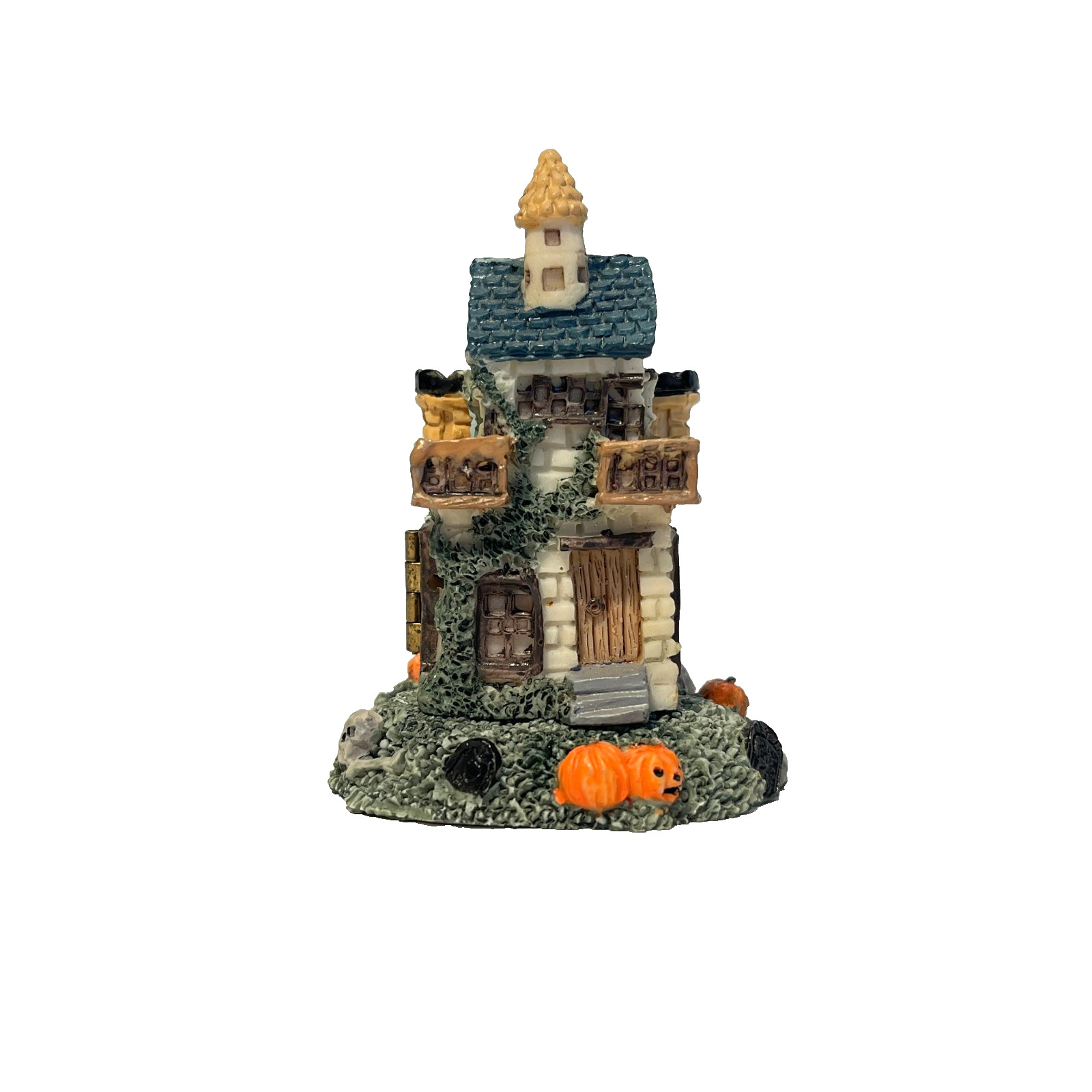 Vintage Halloween Miniature Houses (3) Open To Interior Spooky Scenes, HTF