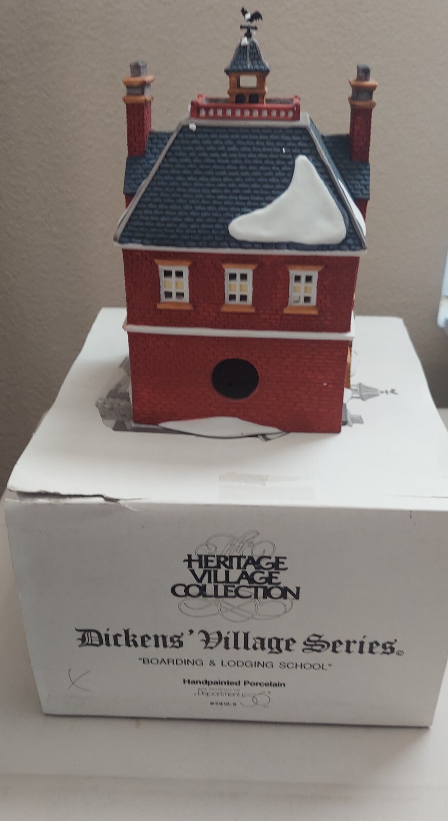 Vintage 1990-1999 lighted Village Dept 56 Dickens Boarding & Lodging School
