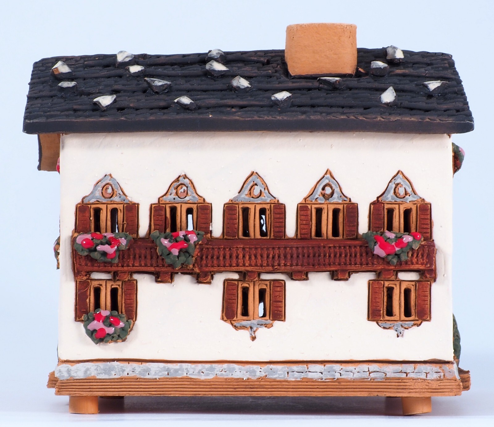 Ceramic Tealight Holder Historic House in Garmisch-Partenkirchen 10 cm © Midene
