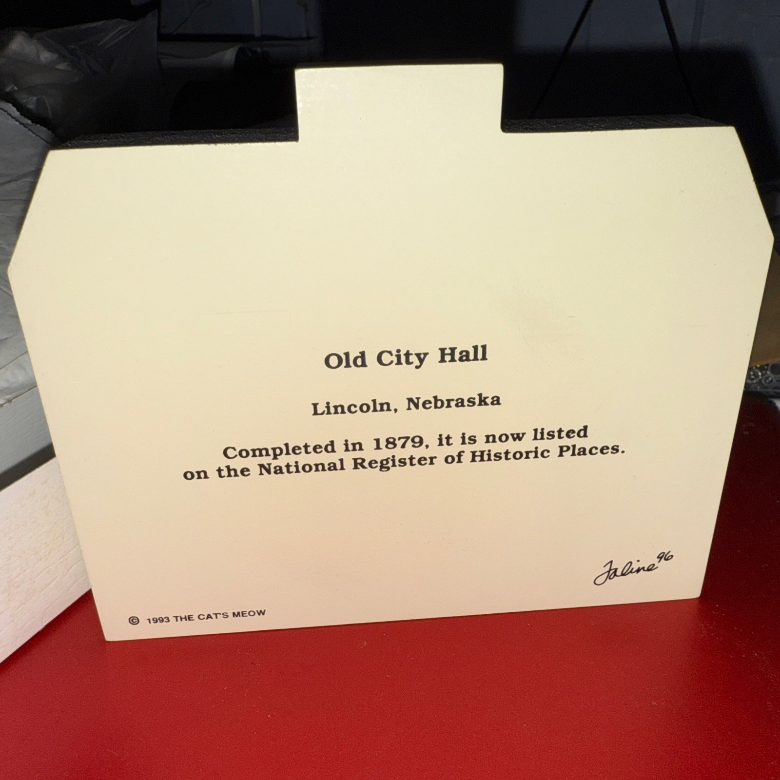 CATS MEOW Old City Hall Lincoln, NE Cats MEOW SERIES Signed 1993 Retired) NEW