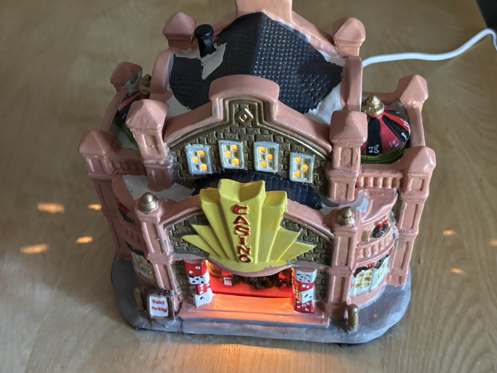 2023 Holiday Time Vintage Victorian Casino Christmas Village Light Up