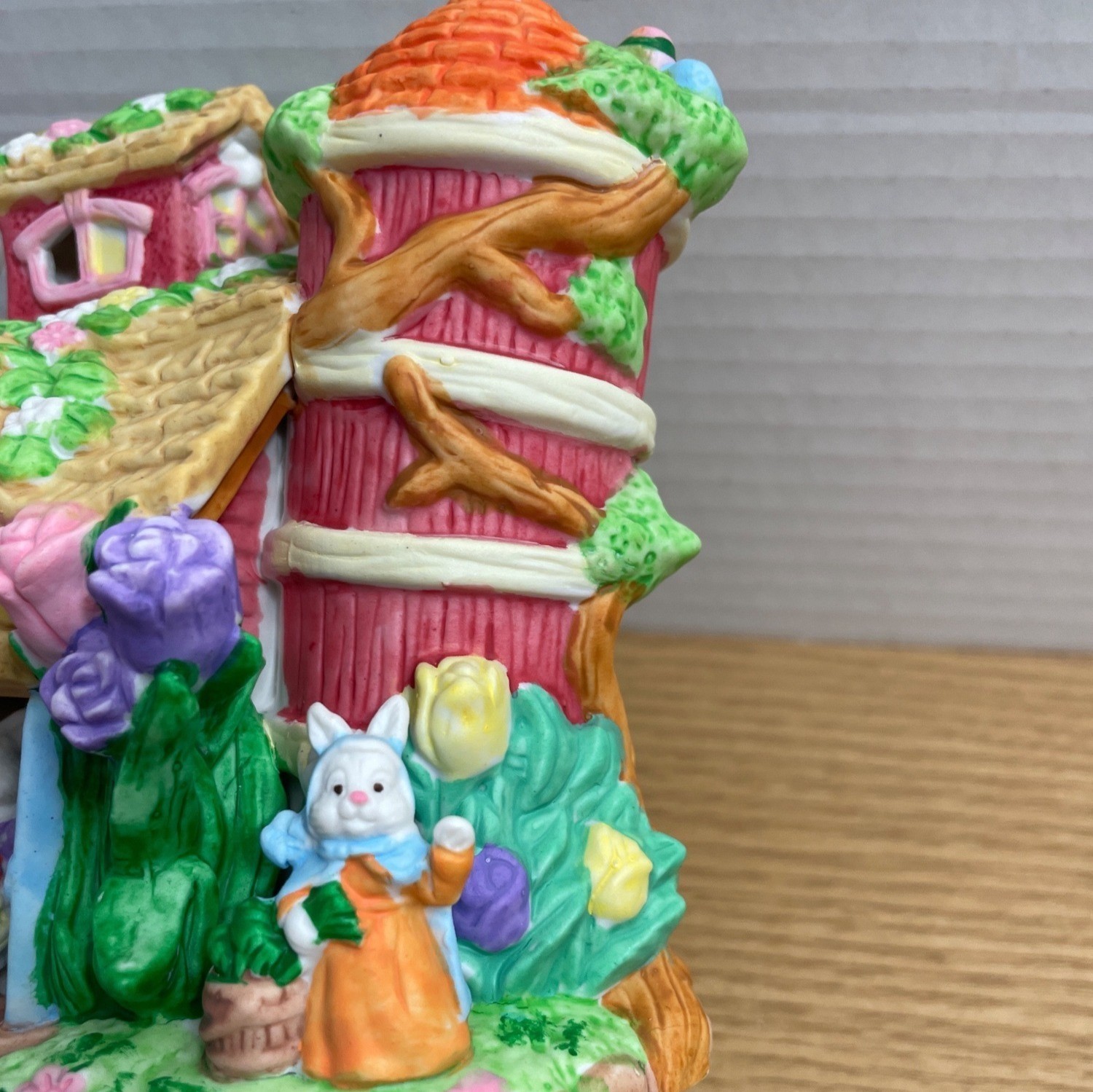 Vtg Cottontale Cottages Rabbit Cottage Easter Bunny Village House Joann Fabrics