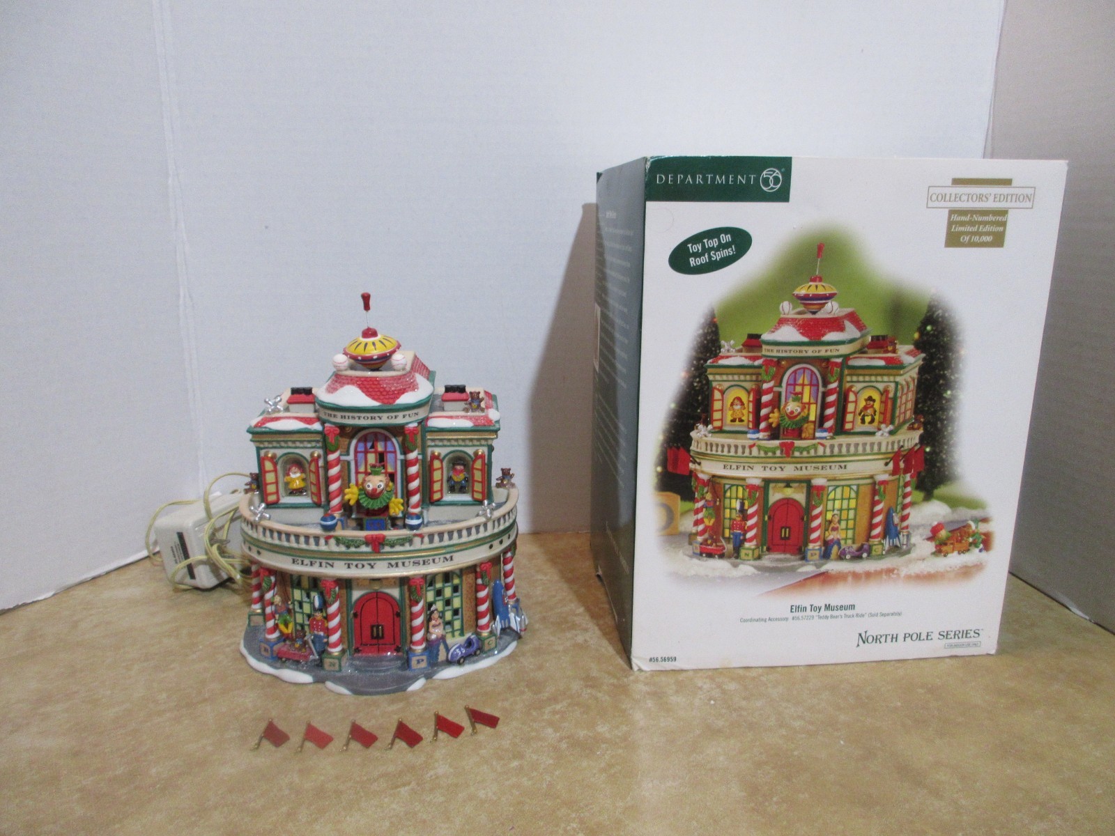Dept 56 2007 North Pole Series Elfin Toy Museum #8,441/10,000 Complete & Working
