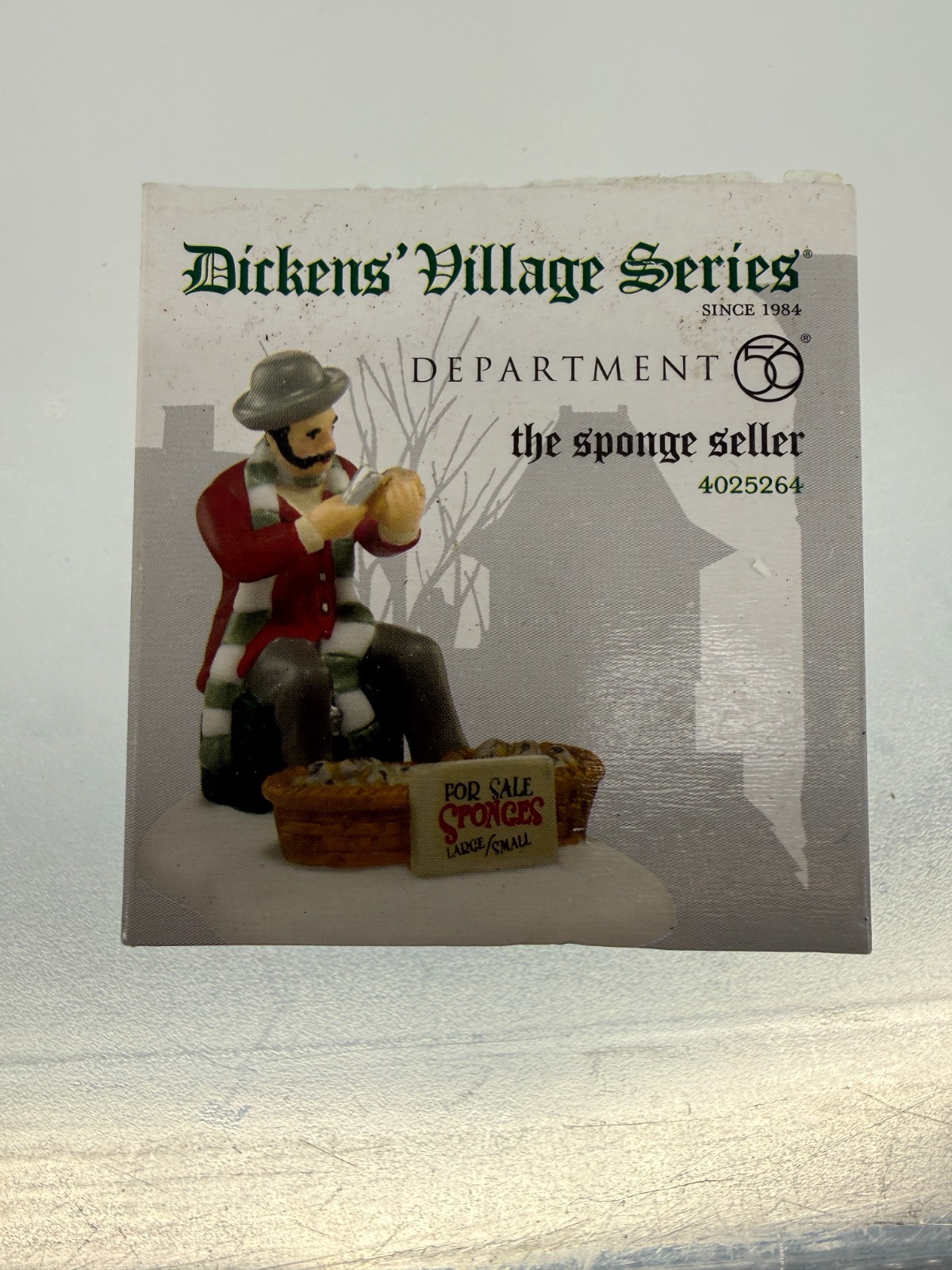Department 56 Dickens Village Series The Sponge Seller Figurine 4025264 Boxed