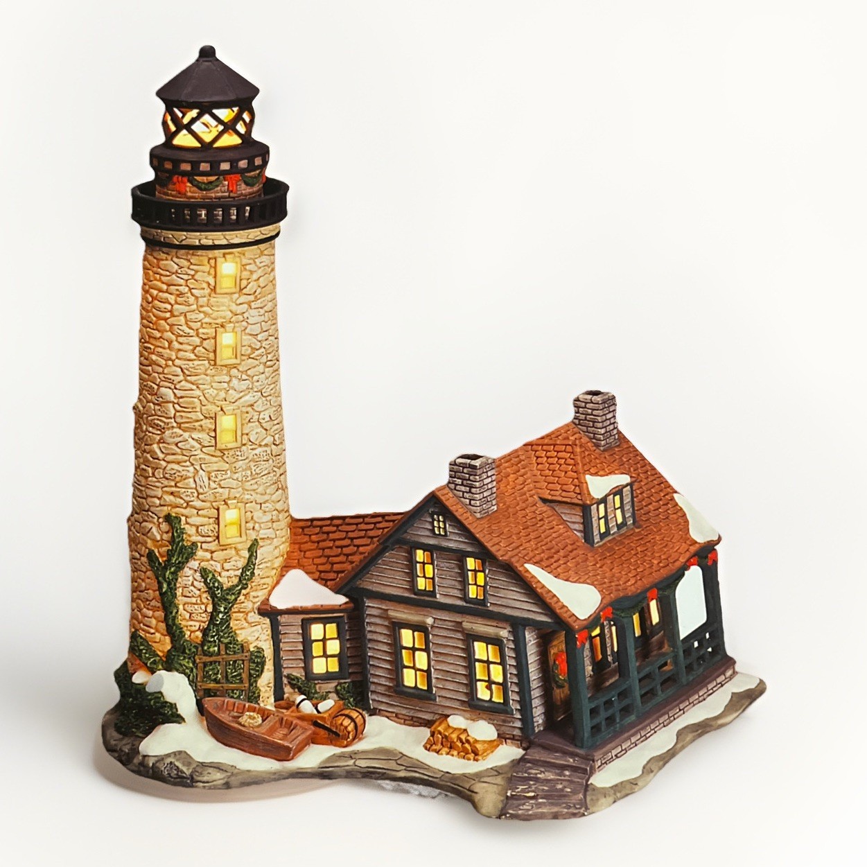 Santa’s Workbench – Classic Series – Lighted Cape Christiana Lighthouse 🌊 New
