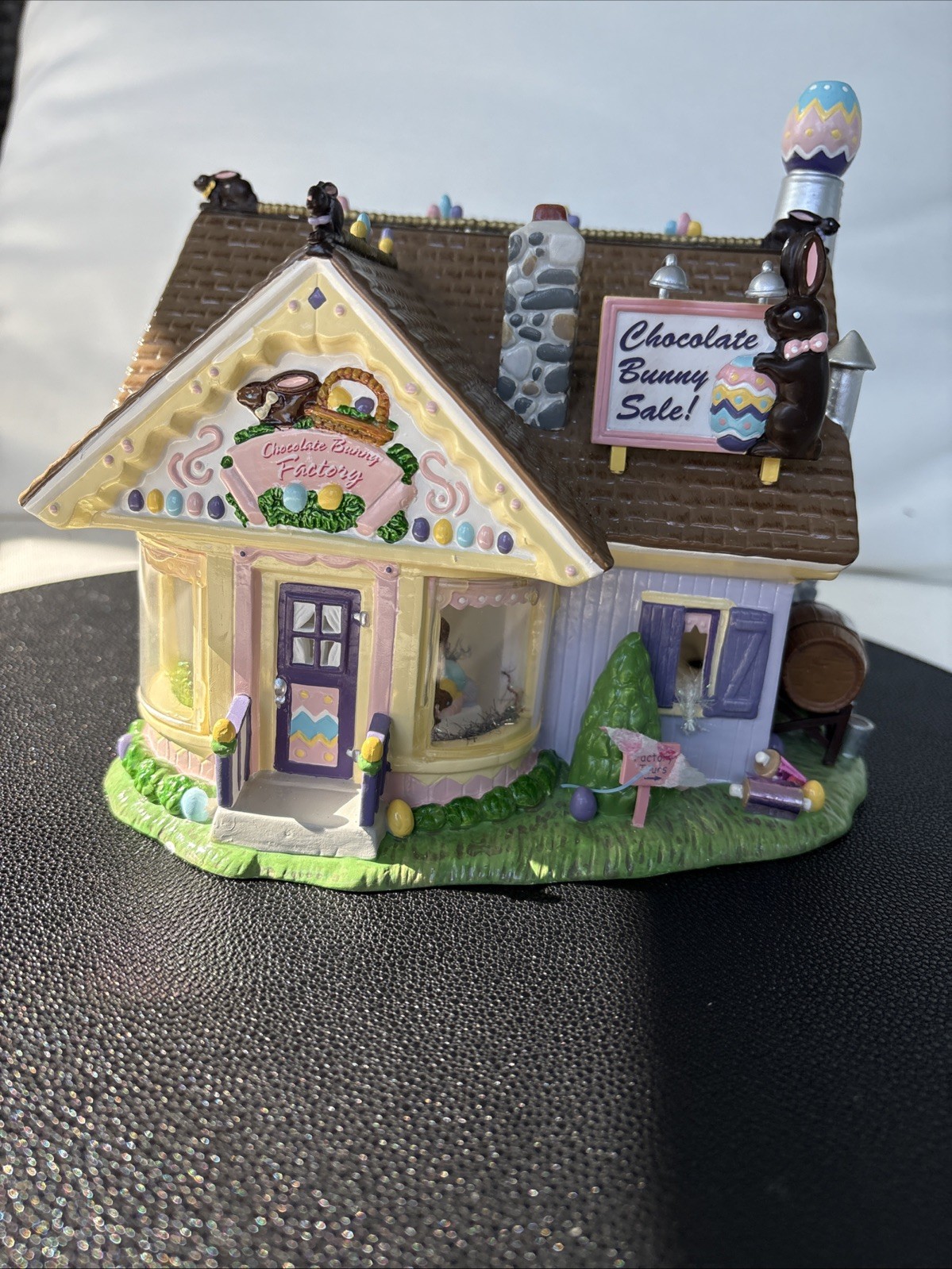 Department 56 Snow Village Chocolate Bunny Factory – Easter