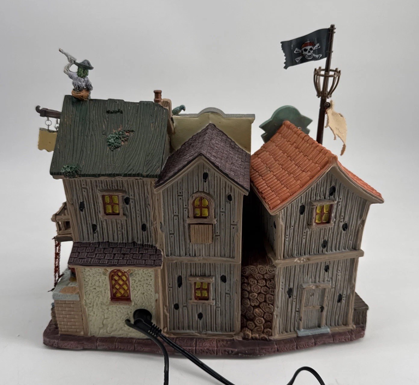 Lemax 2008 Spooky Town PIRATES PUB & GRUB Halloween Village House Retired READ