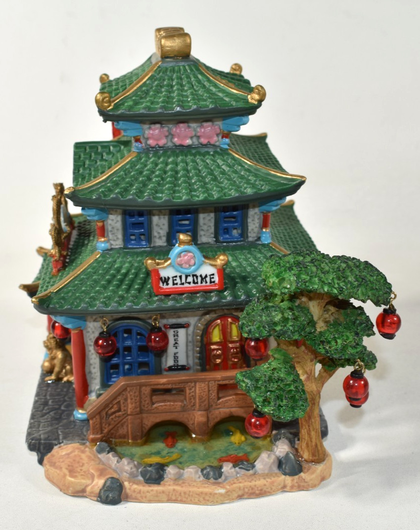 Lemax Caddington Village Cherry Blossom Chinese Restaurant 2005 Light Cord Box