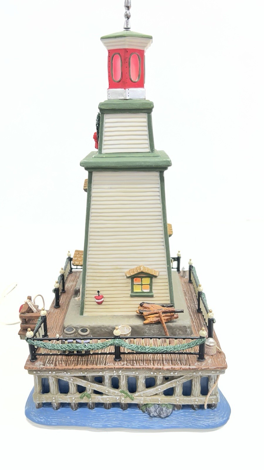 Dept 56 Dickens Village Series Lighthouse Queens Port 58714 Retired 2003