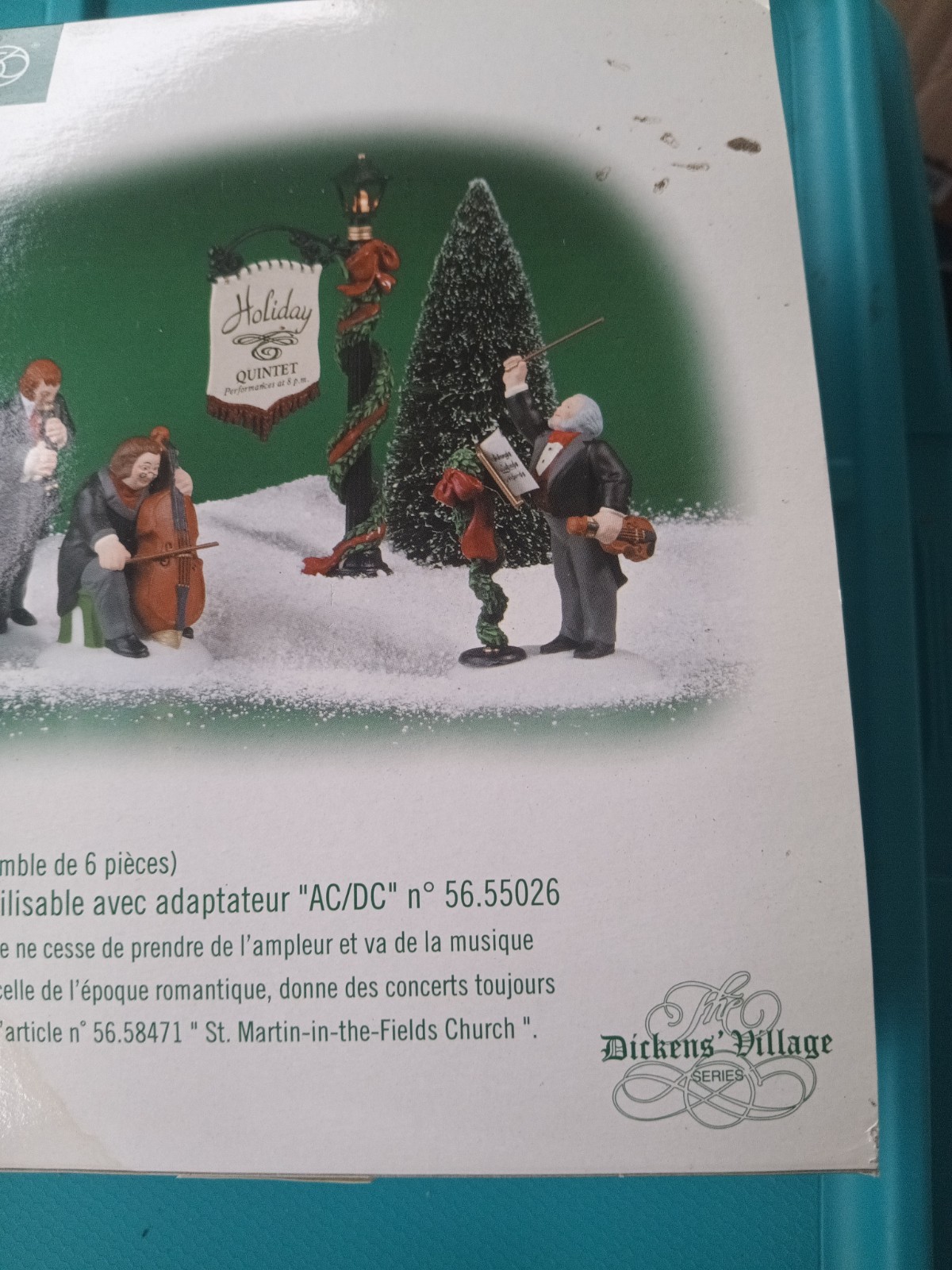 Department 56 2000 Vintage Village Accessories Holiday Quintet 56.58520 NEW