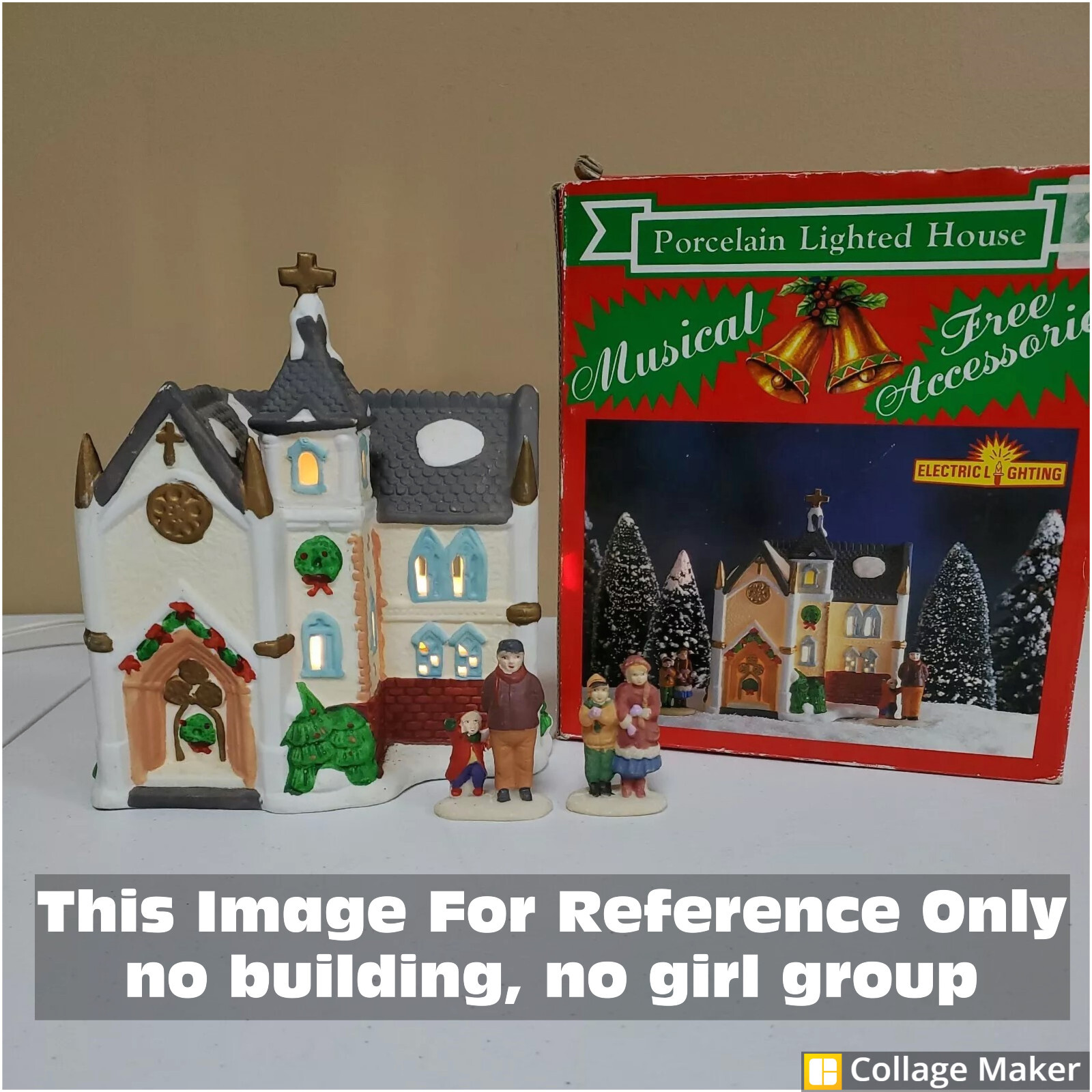 Dollar General 1996 Christmas Church Churchgoer Dickensvale 20034 U2 Replacement