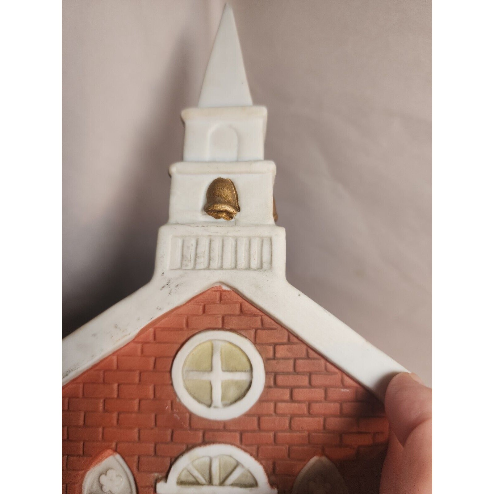 Christmas Trimmeries Porcelain Church Without Light